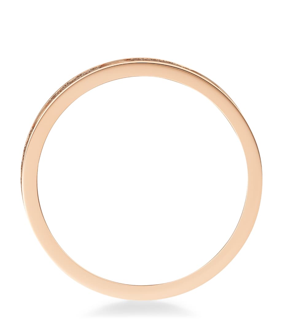 Rose Gold and Diamond-Paved LOVE Wedding Band MULTI Image 6