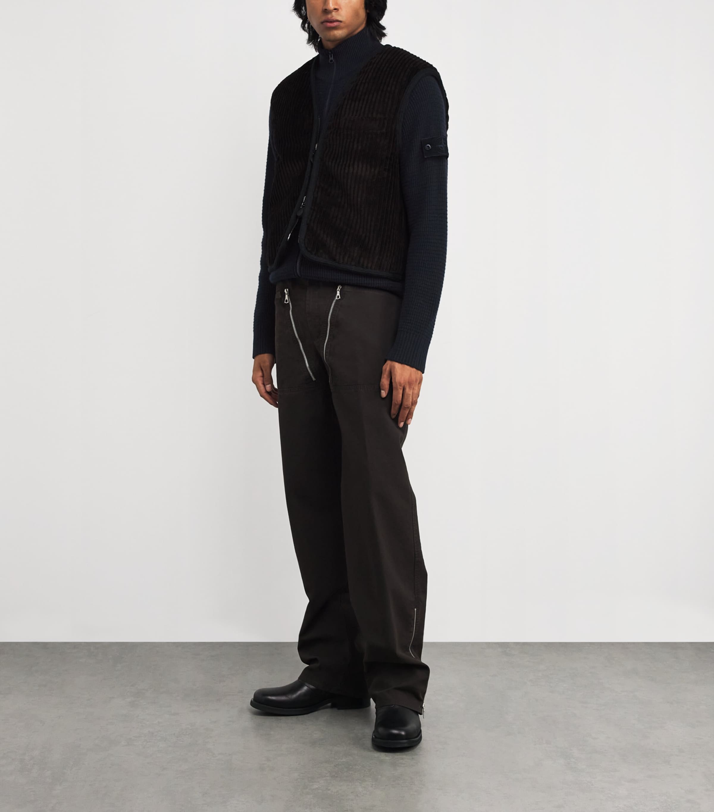 GHOST PIECE Virgin Wool Cardigan V0020 Image 2