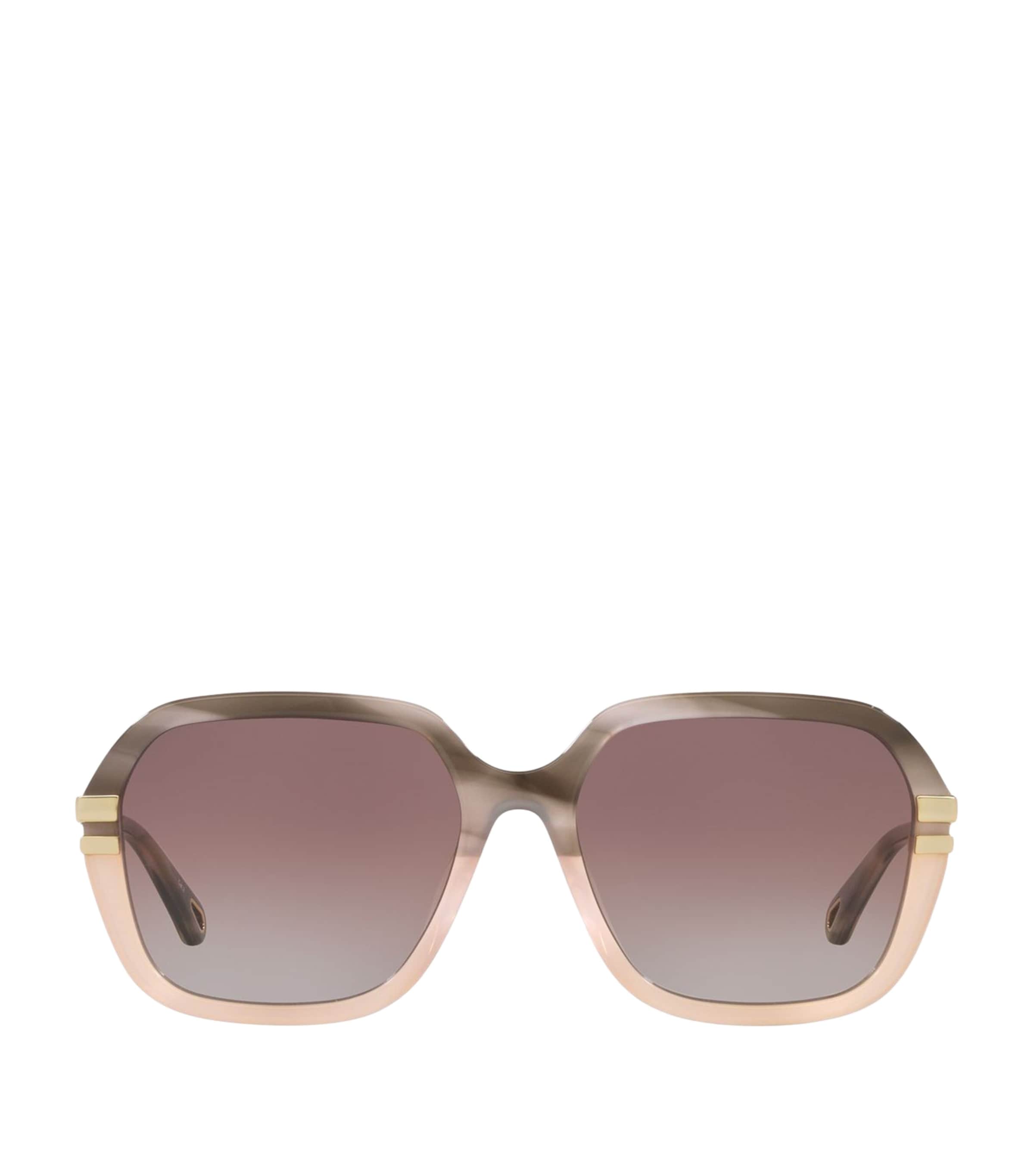Chloé Chloe Womens Grey Ch0204s Square-frame Acetate Sunglasses In Grey