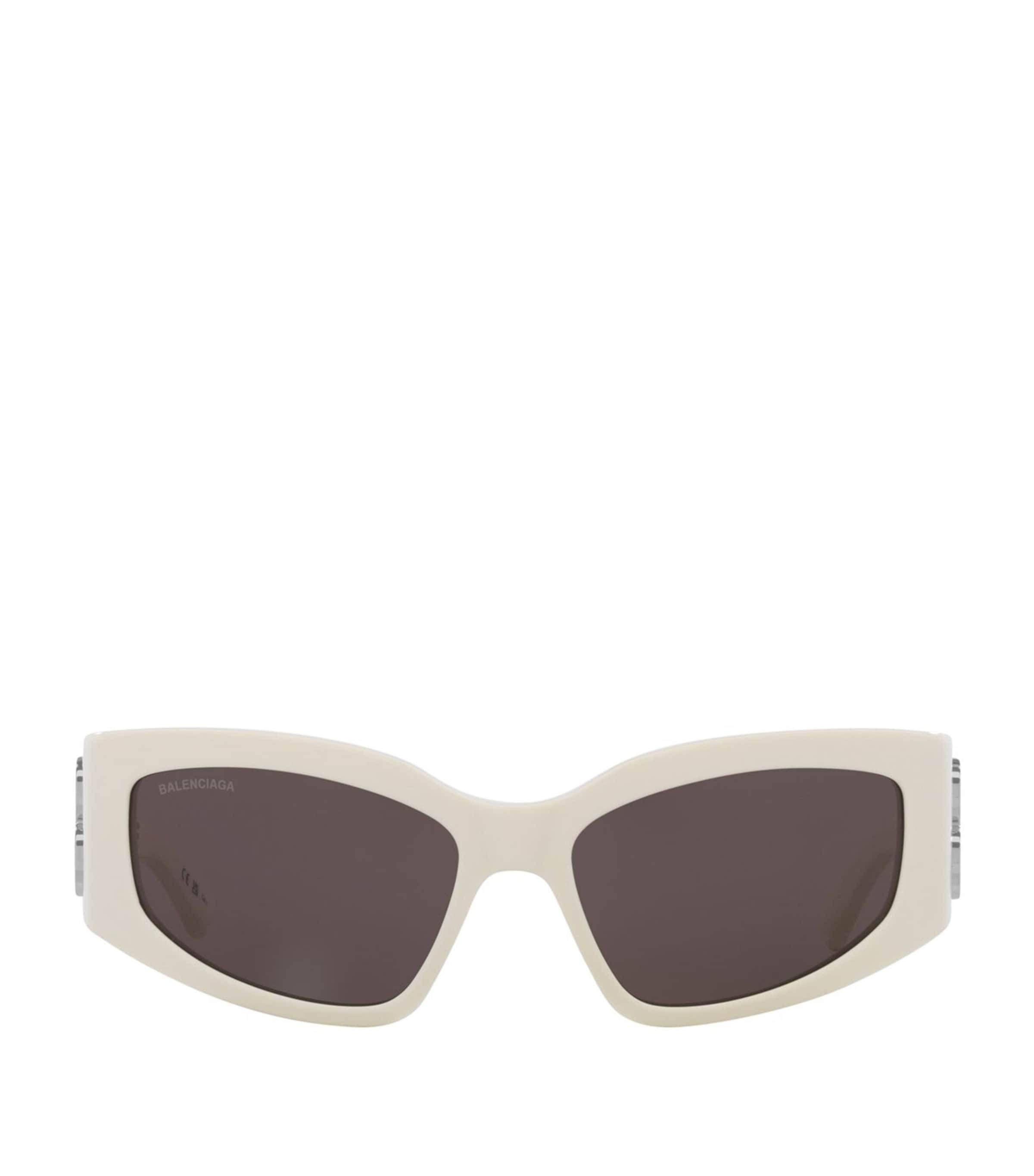 Balenciaga Acetate Bb0321s Sunglasses In White