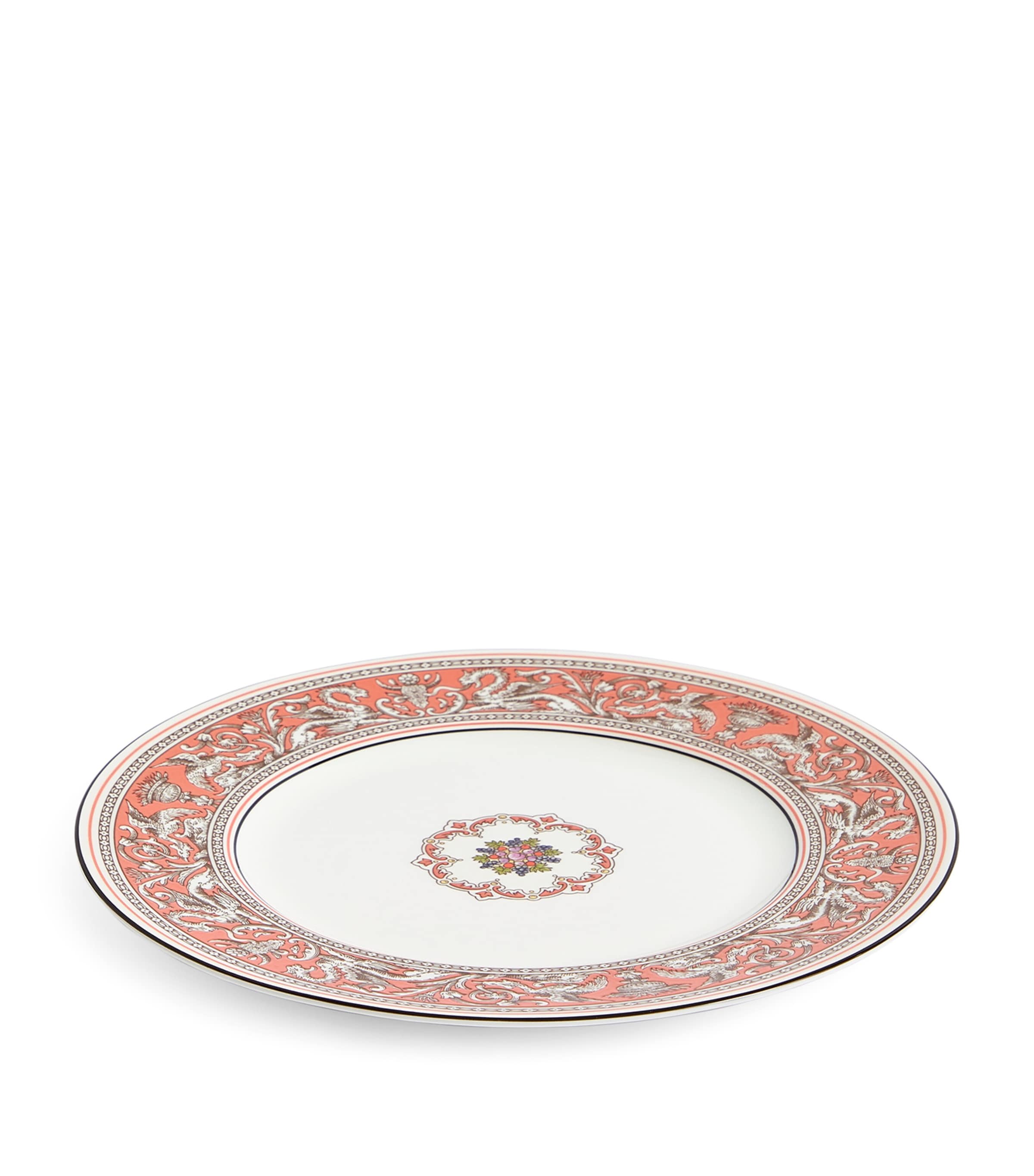 Shop Wedgwood Florentine Salmon Plate In Orange