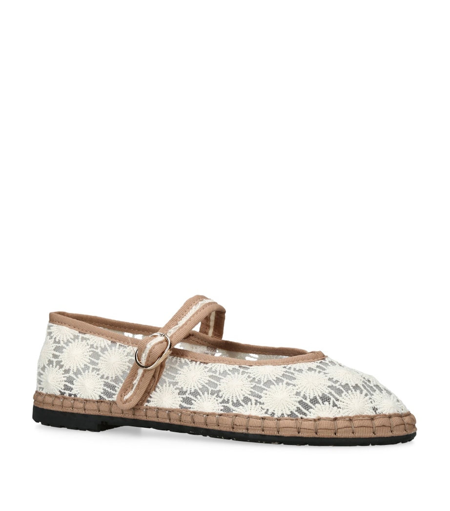 Flabelus Pierre Sunflower Ballet Flats Cream Comb Image 3