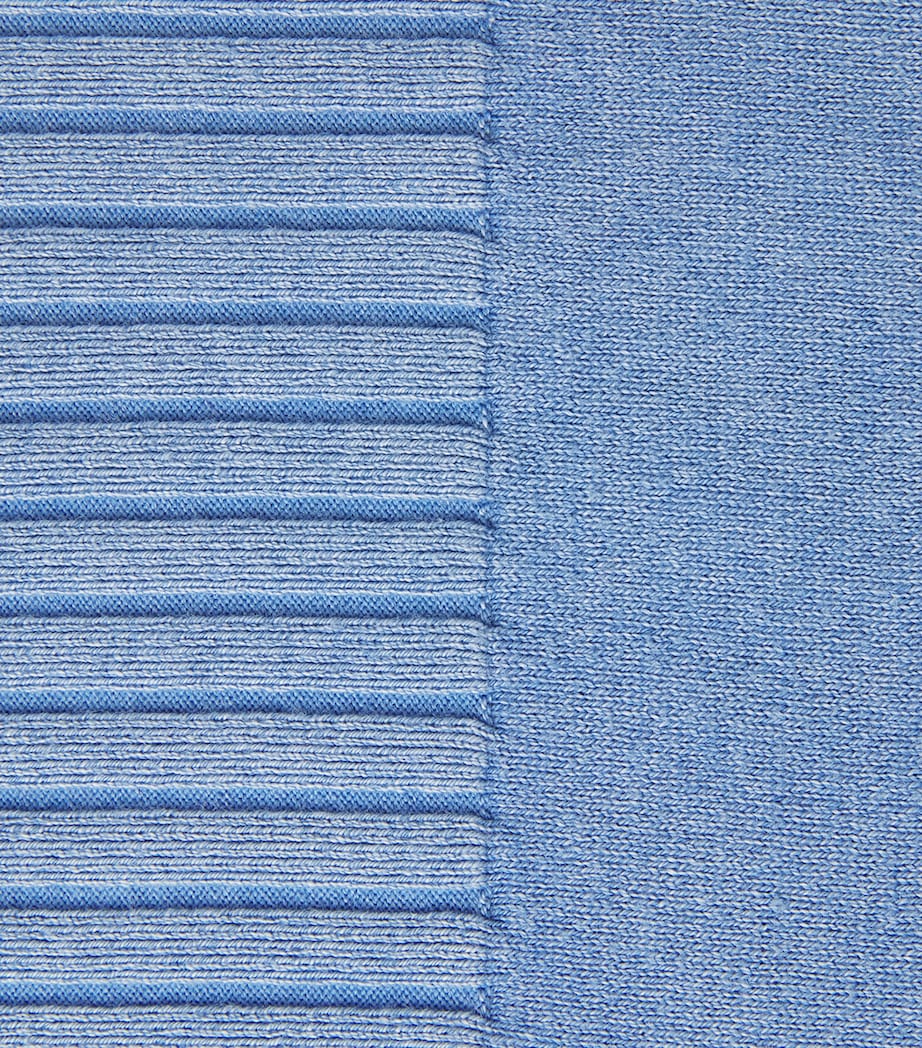 Guest In Residence Womens Cotton-Cashmere Sunwash Shrunken Sweater Delft Blue Dlfbl Image 6