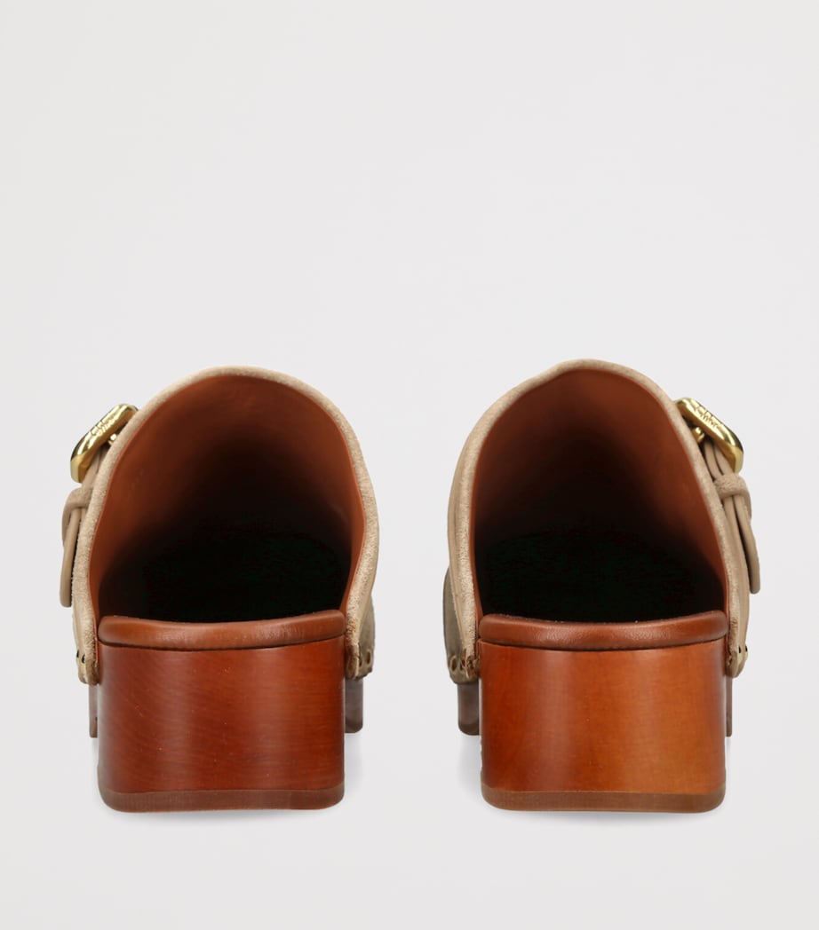 Leather Jeannette Clogs 50 BEIGE Image 2