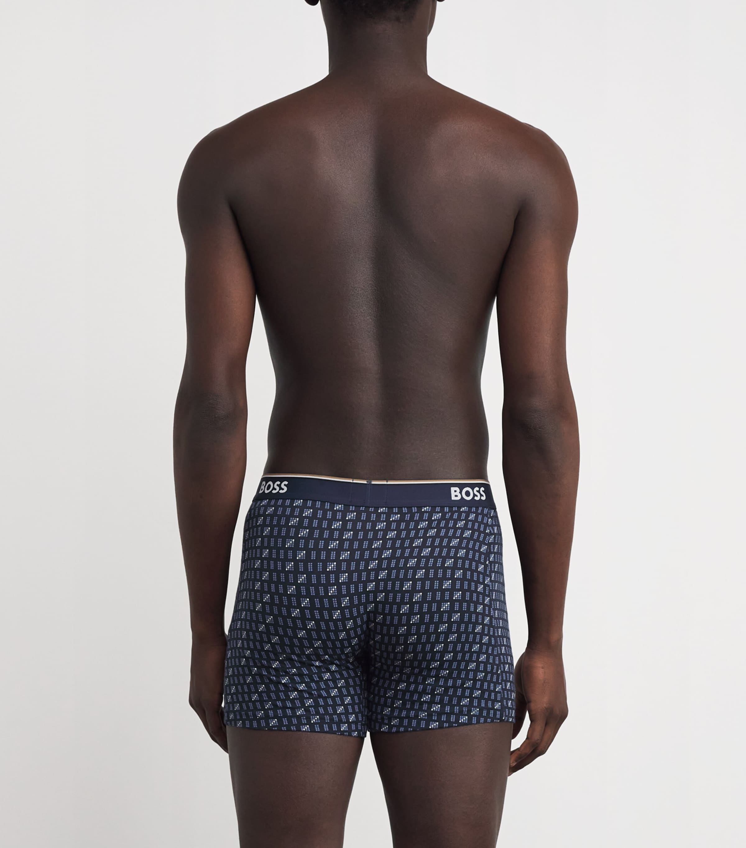 Stretch-Cotton Power Boxer Briefs (Pack of 3) OPEN BLUE460 Image 3