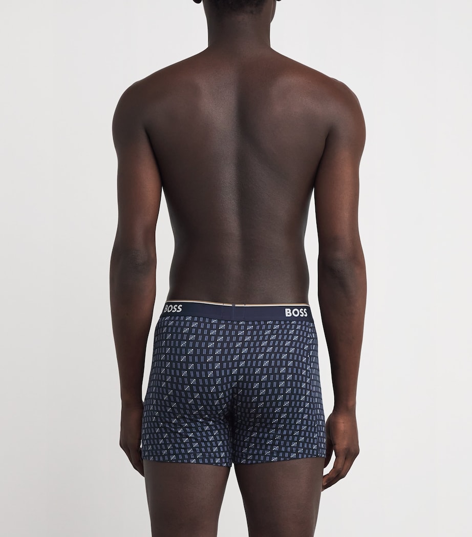 Stretch-Cotton Power Boxer Briefs (Pack of 3) OPEN BLUE460 Image 3