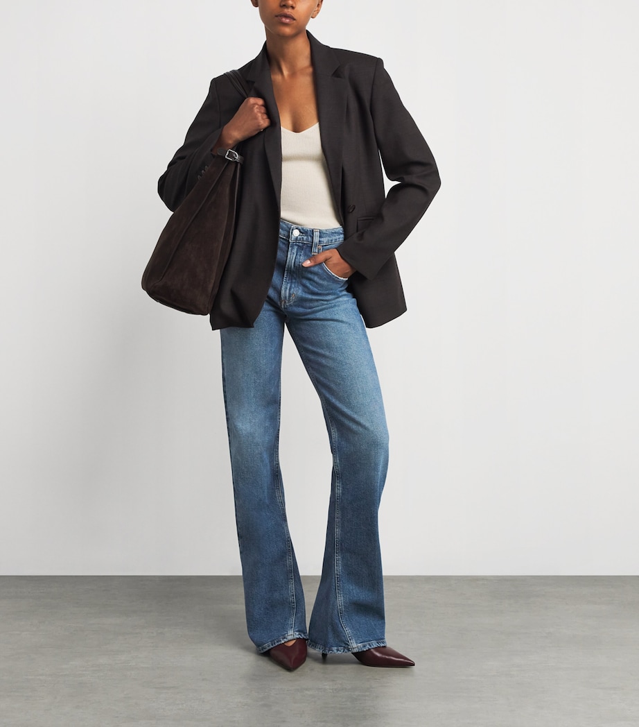 Mid-Rise Kick Bootcut Jeans CURVE Image 2