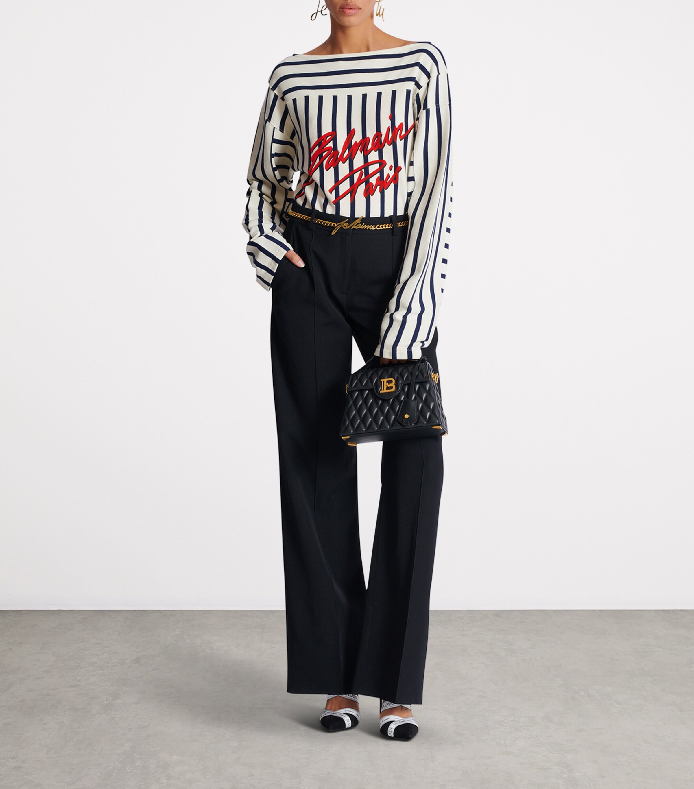 Leather B-Buzz Dynasty Shoulder Bag 0PA NOIR Image 5