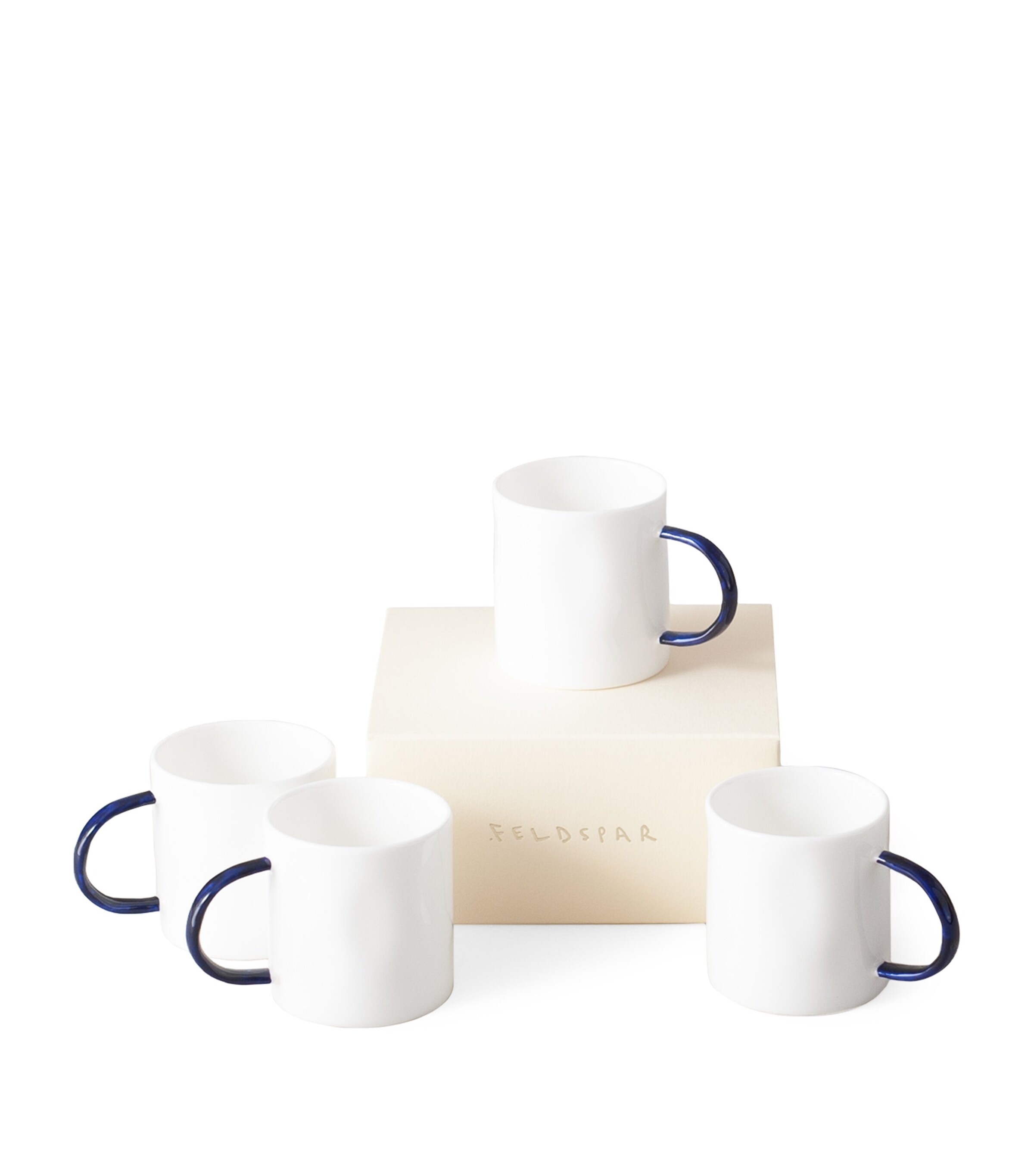 Set of 4 Cobalt Espresso Mugs COBALT (BLUE) Image 5