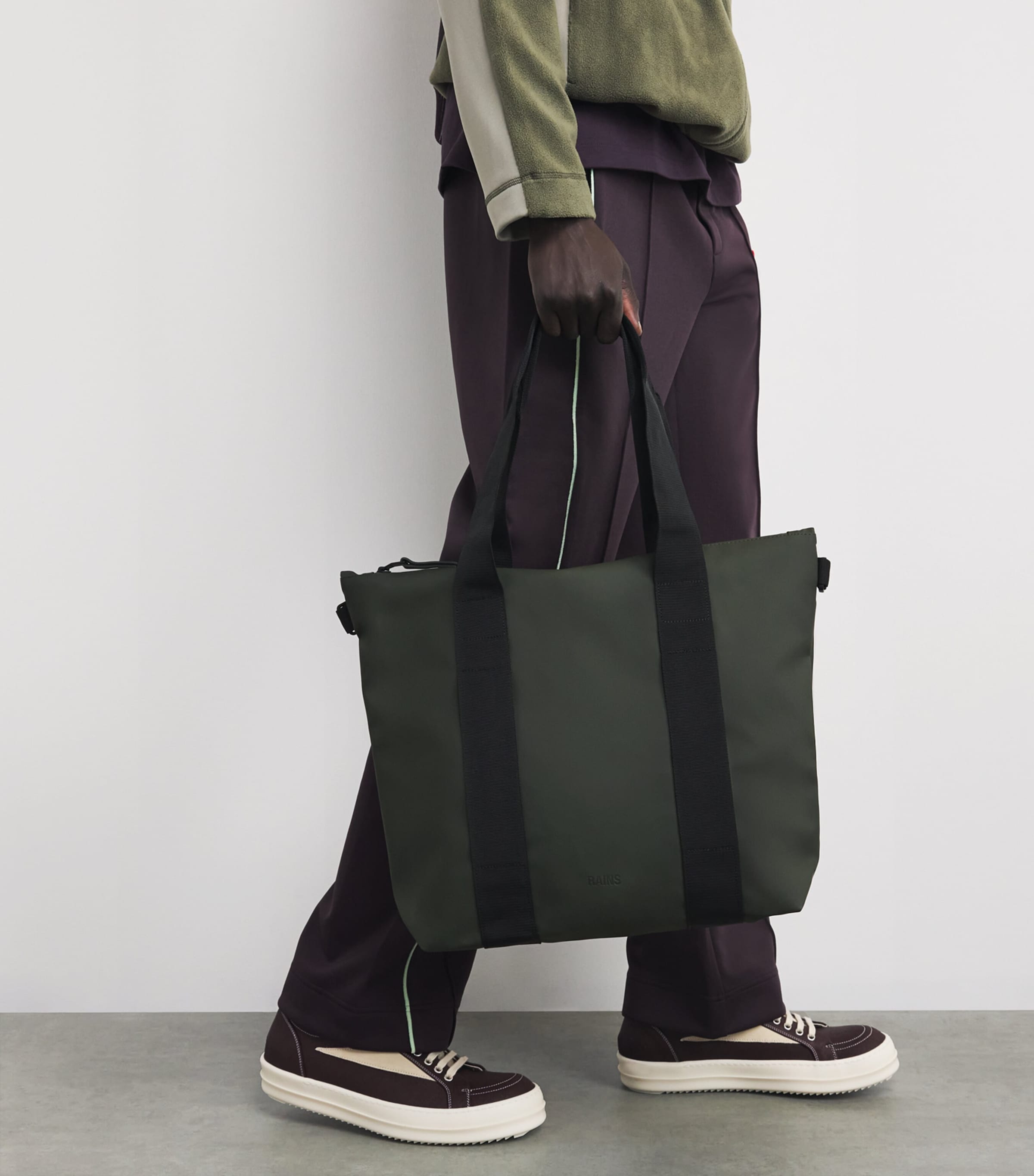 Mini Waterproof Tote Bag 03 GREEN Image 5