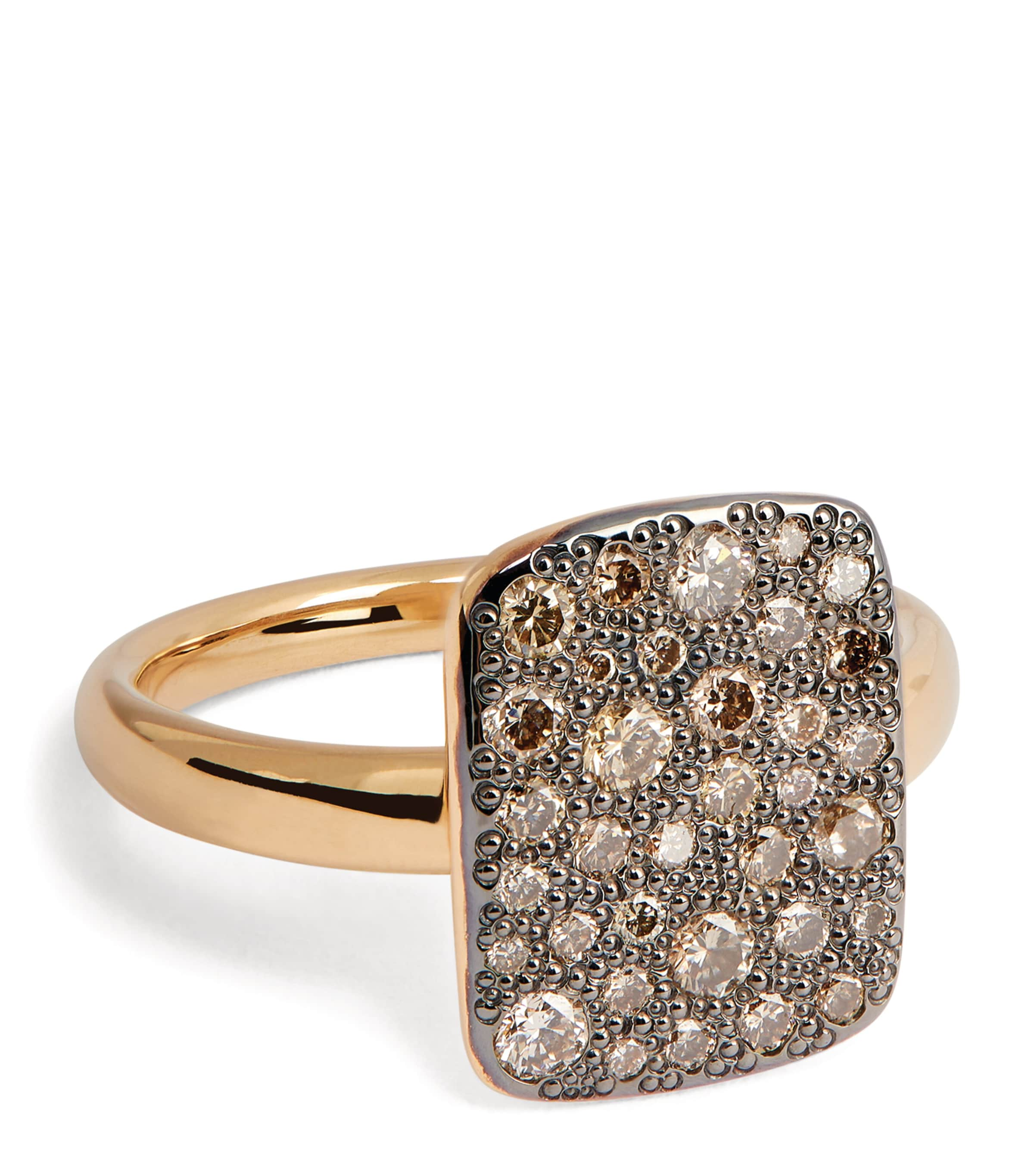 Pomellato Rose Gold And Diamond Sabbia Ring In Metallic