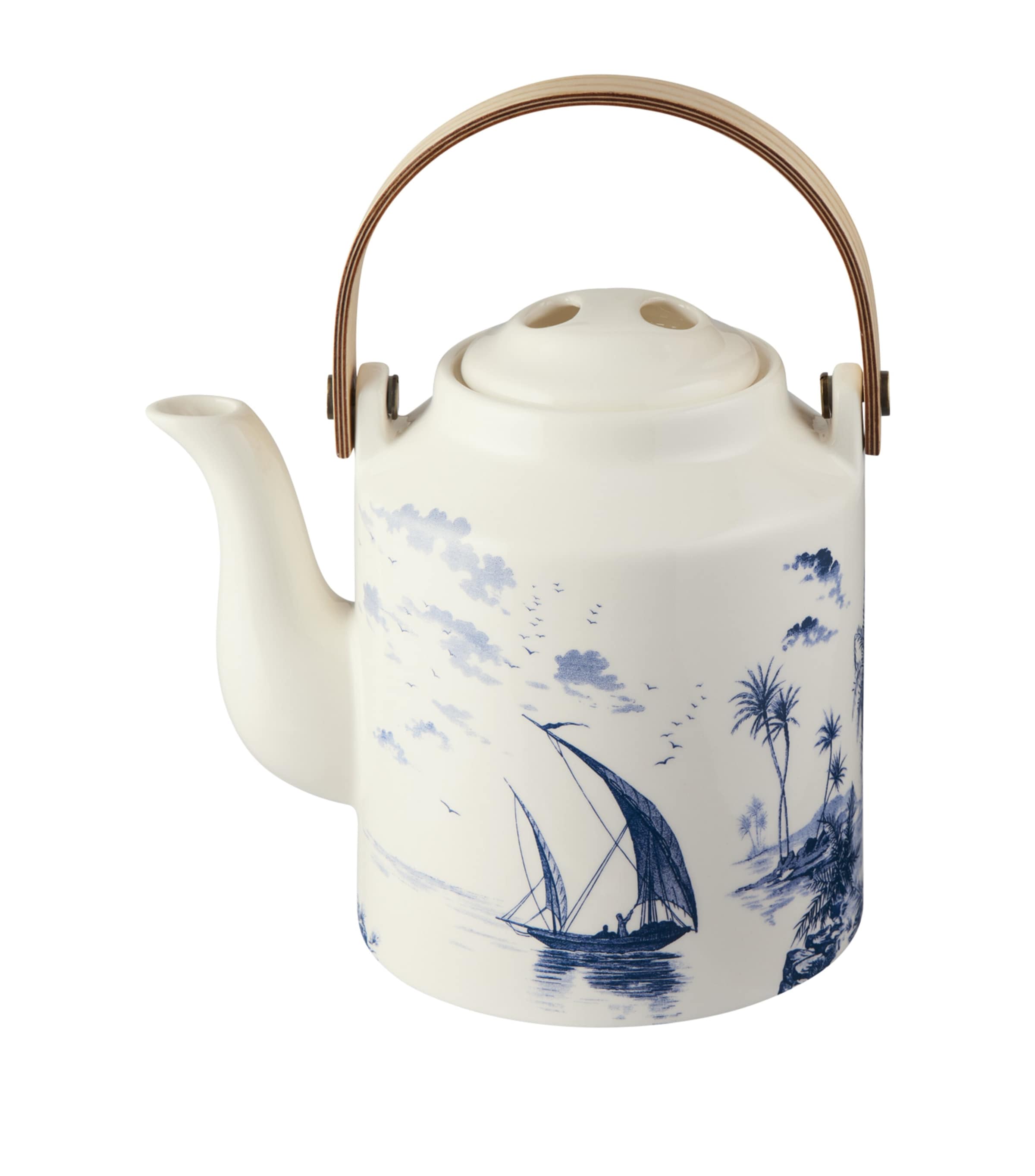 Ceramic Dépareillé Japanese Teapot BLUE Image 2