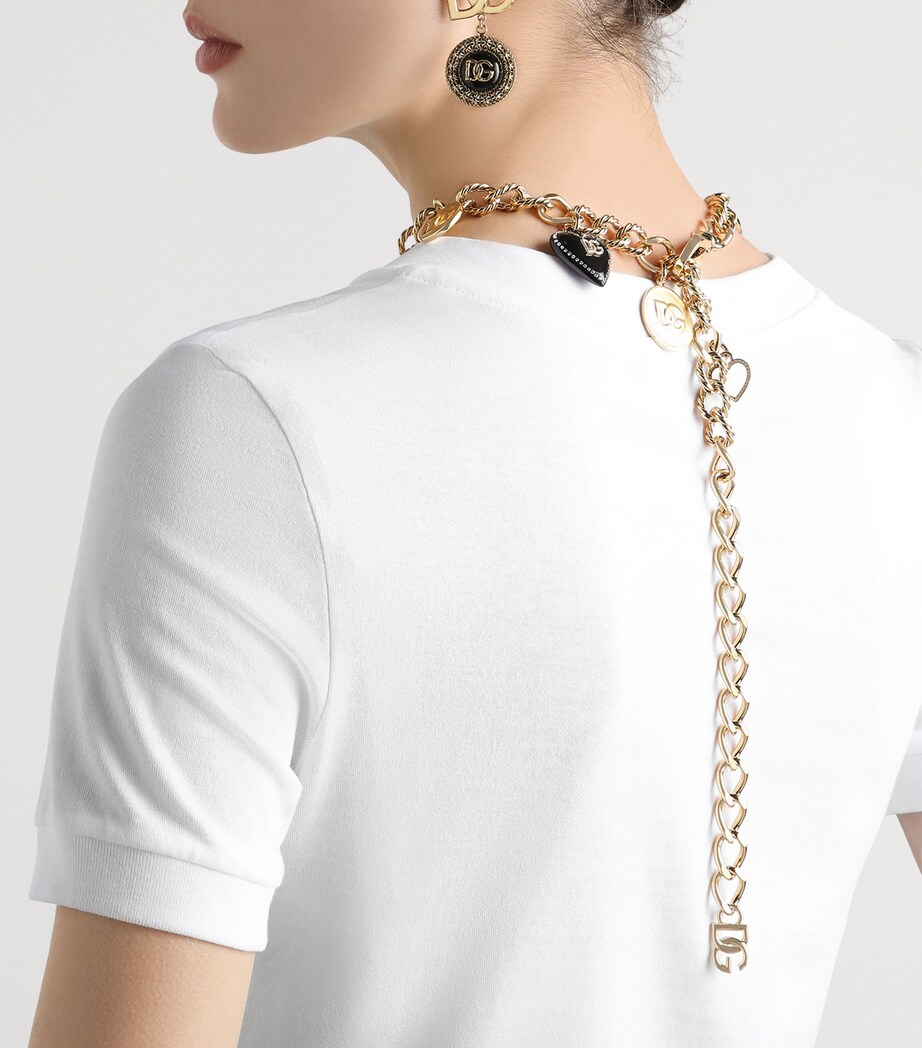 Cotton Embellished T-Shirt W0800-OPTICAL WHITE Image 5