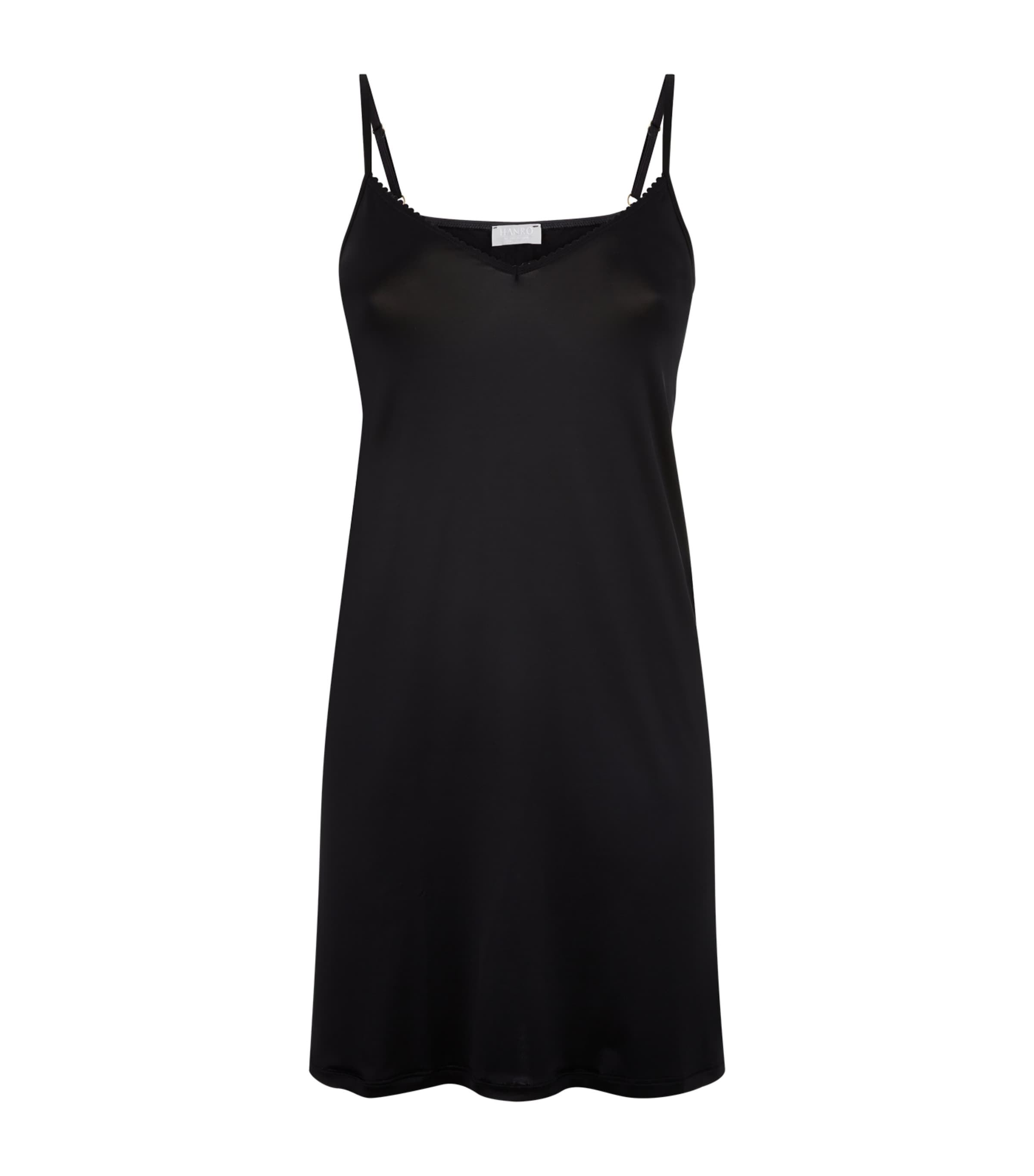 Shop Hanro Satin Deluxe Bodydress In Black