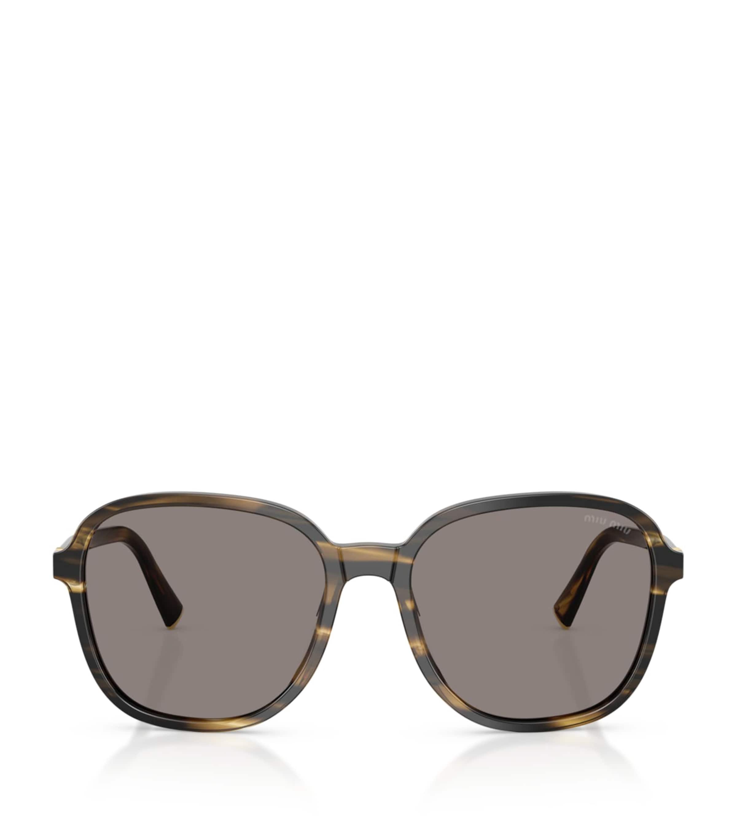 Miu Miu Acetate MU B01S Pillow Sunglasses Brown Image 1