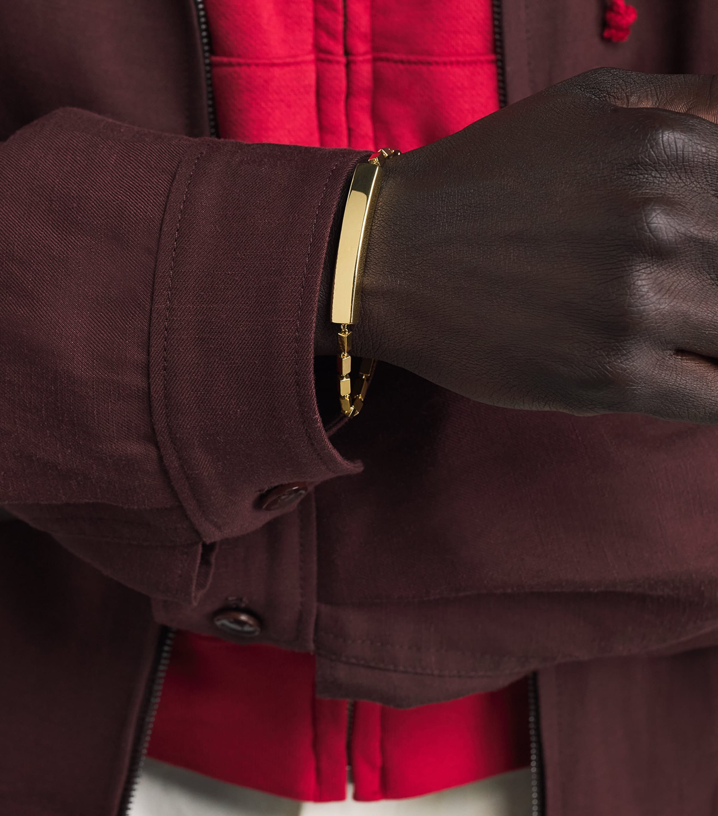 Suzanne Kalan Yellow Gold Block-Chain ID Bracelet Yg/solid Image 2