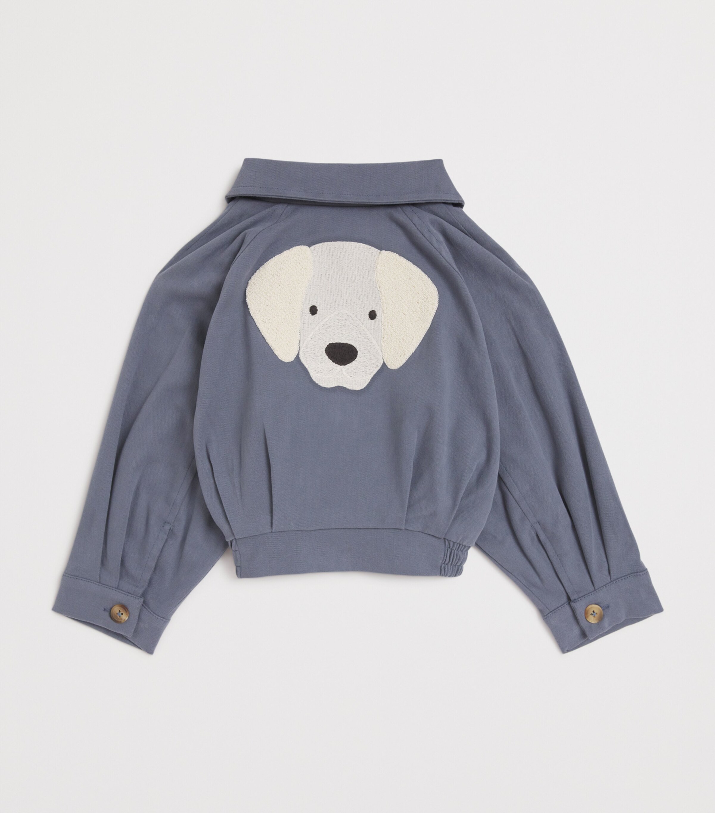 Cotton-Blend Weslie Bomber Jacket (1-4 Years) 78DARK SPRUCE Image 2