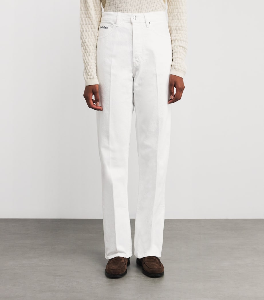 x Sotheby's Vertical Jeans WHITE Image 3