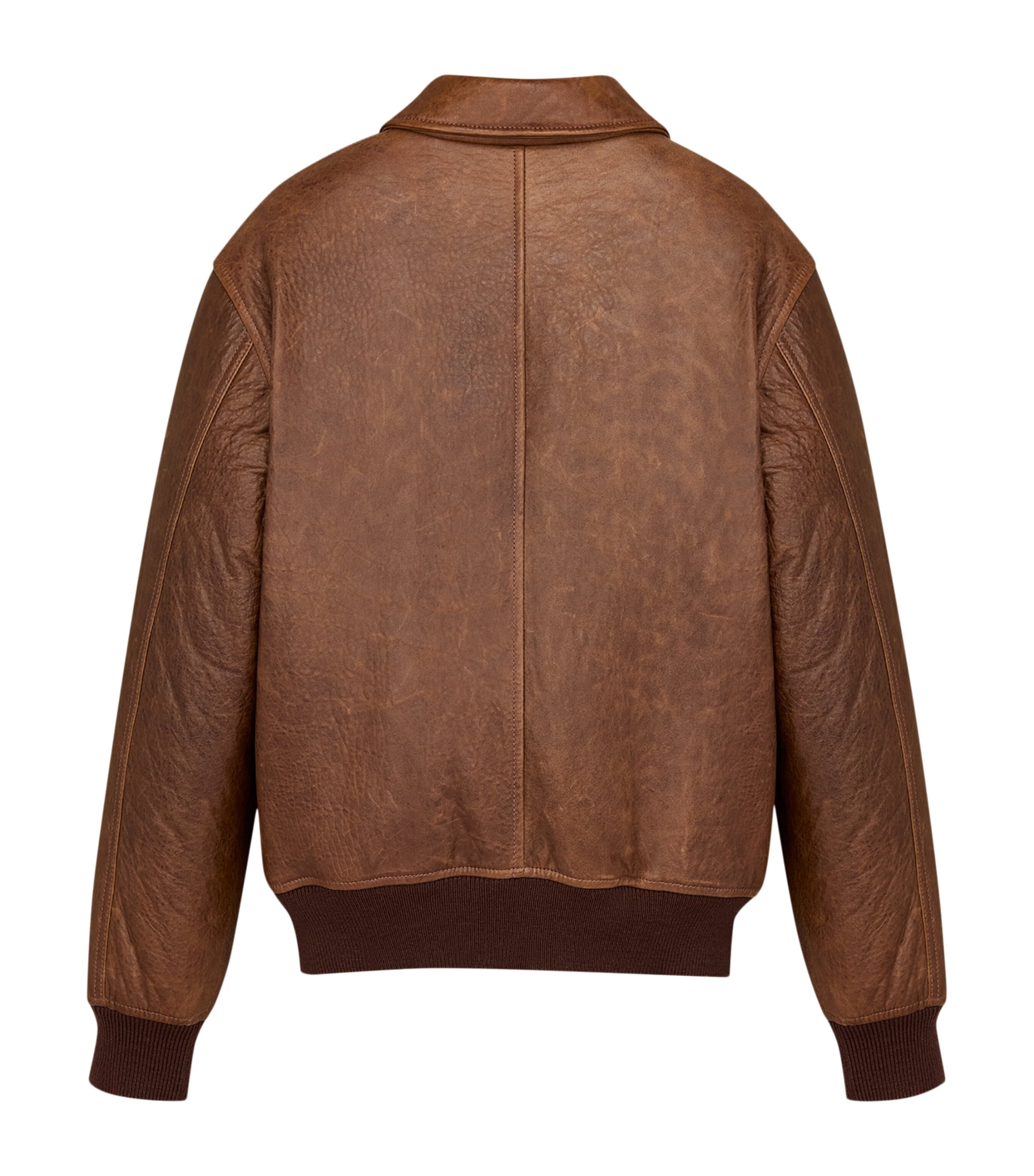 Leather Bomber Jacket 2800 Image 4