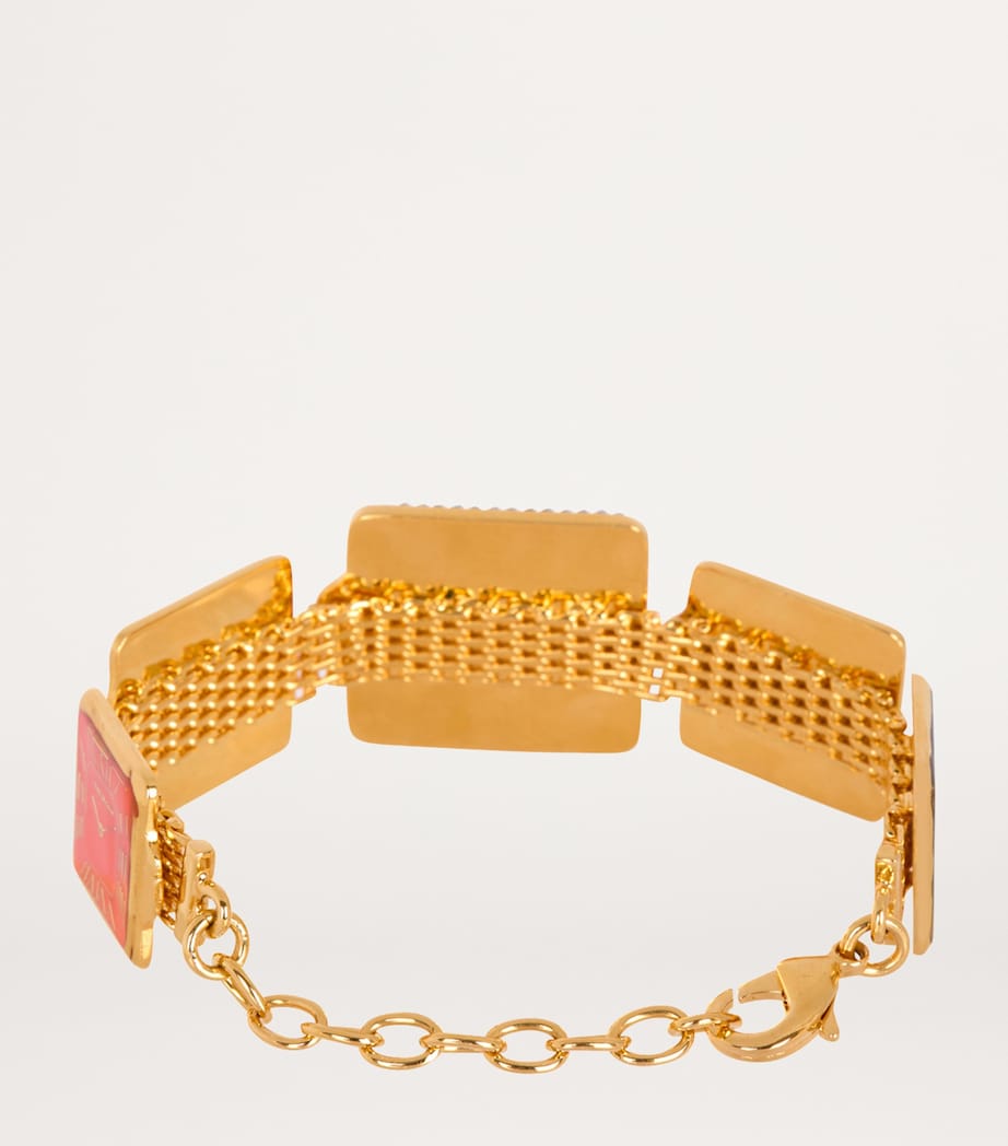 Watch Face Chain Bracelet MULTICOLOR Image 2