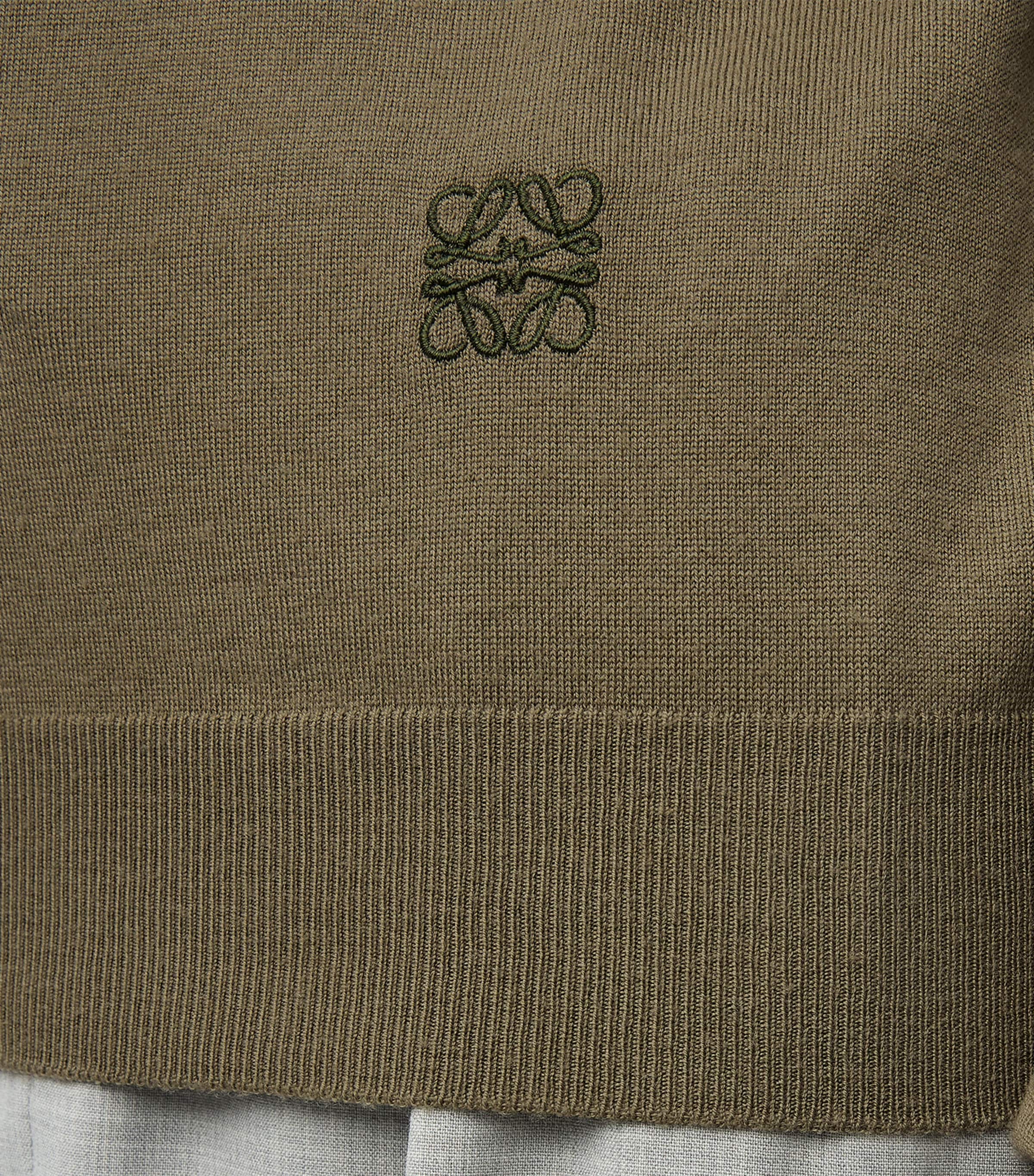 Wool Anagram Sweater GREEN/KHAKI GREEN Image 5
