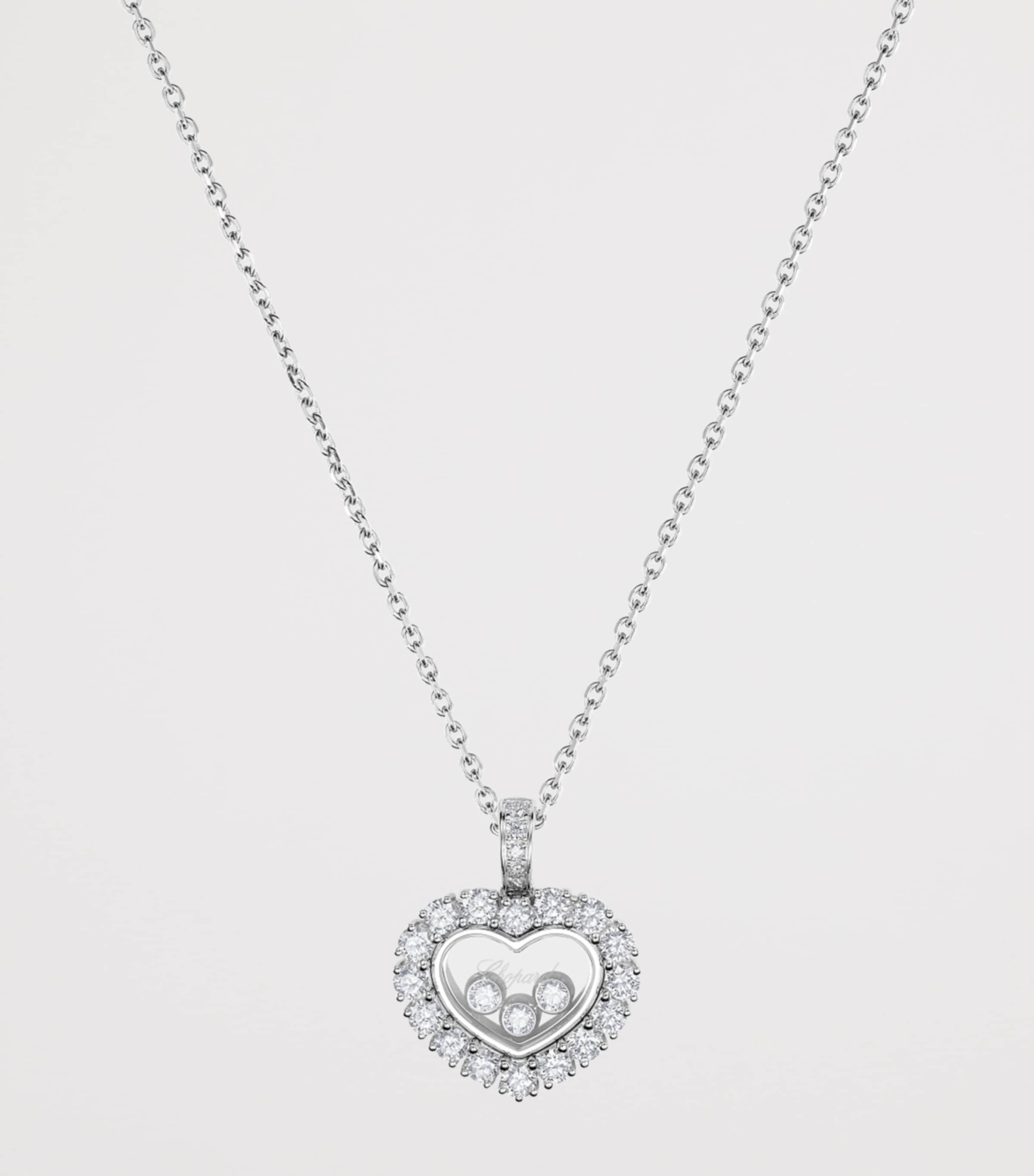 White Gold and Diamond Happy Diamonds Icons Joaillerie Pendant Necklace 18K WHITE GOLD Image 5
