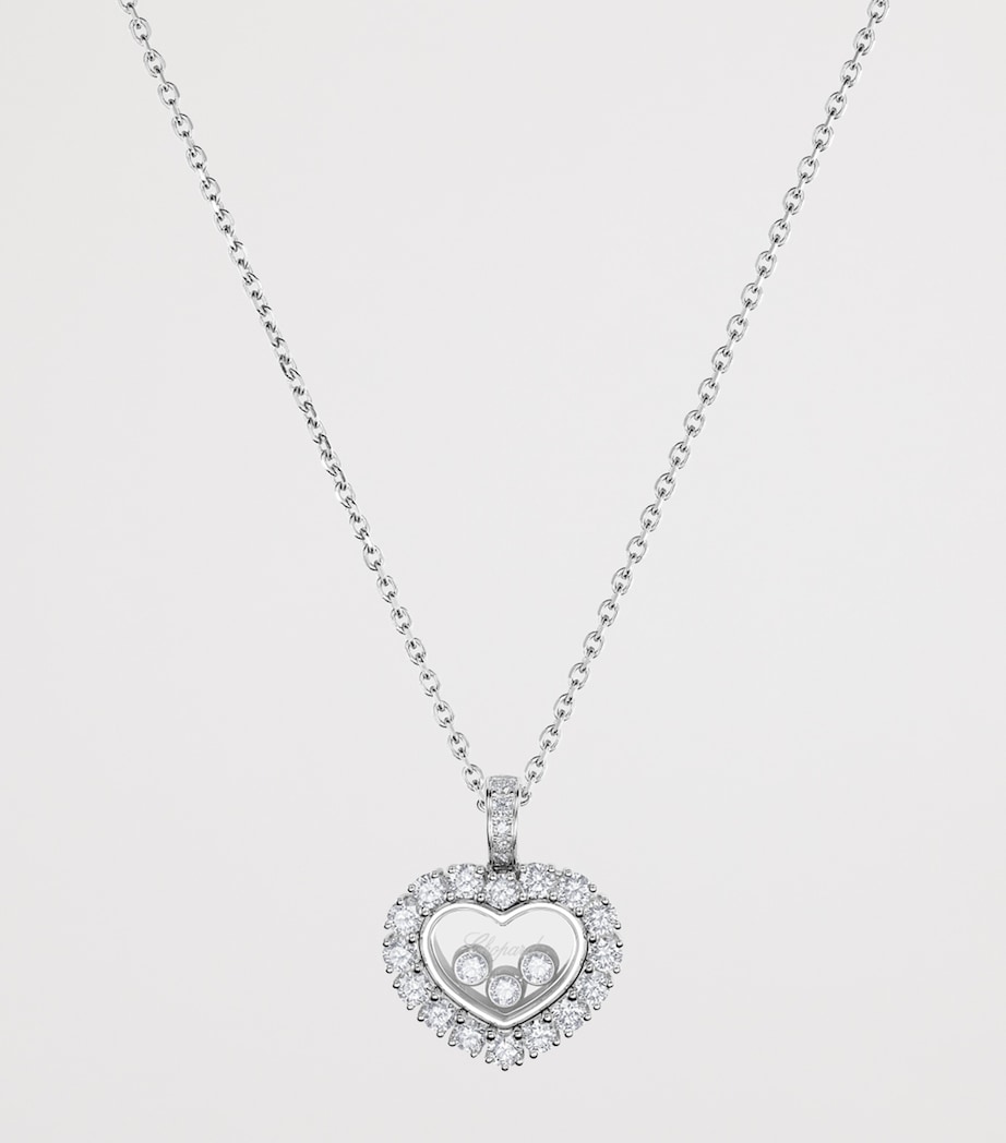 White Gold and Diamond Happy Diamonds Icons Joaillerie Pendant Necklace 18K WHITE GOLD Image 5