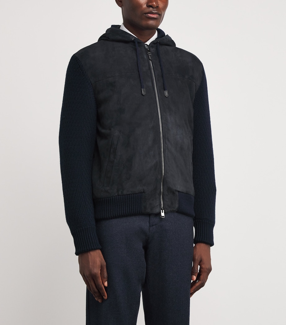Suede-Wool Hooded Jacket 308 Image 3