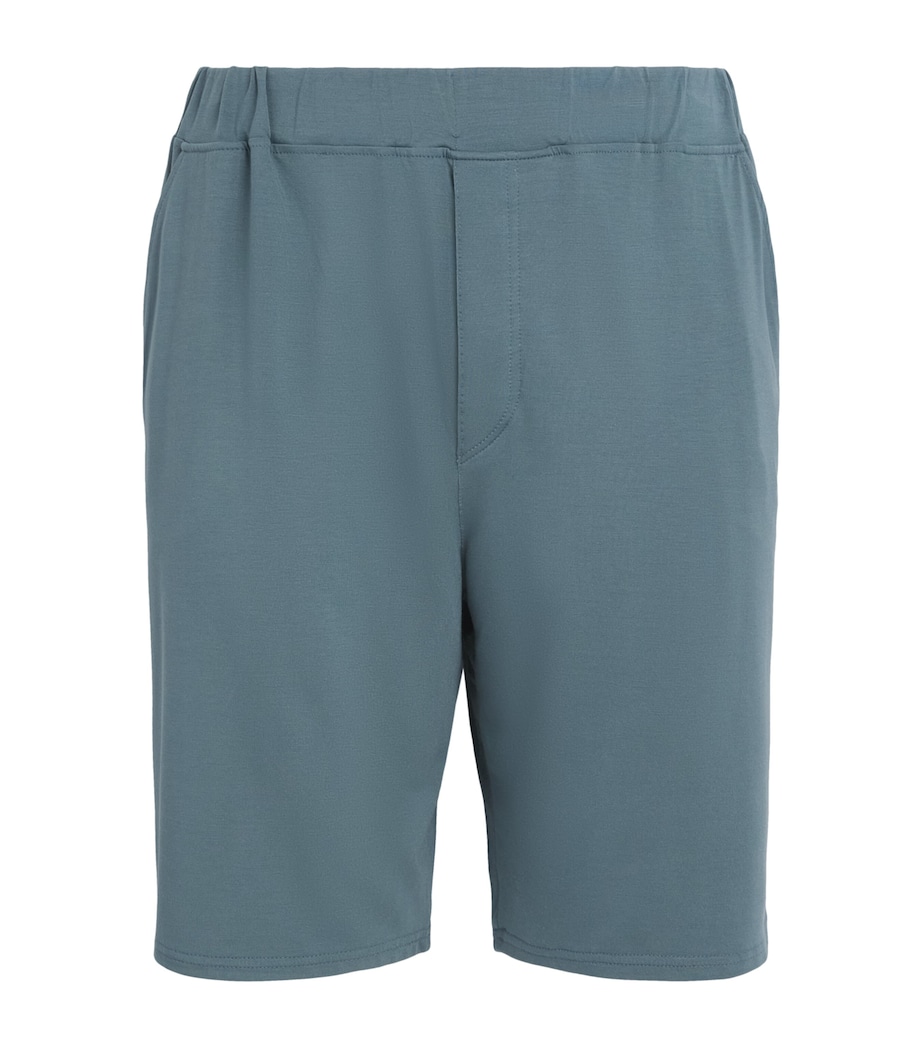 Homebody Mens Stretch-Modal Pyjama Shorts Teal Mist Image 1