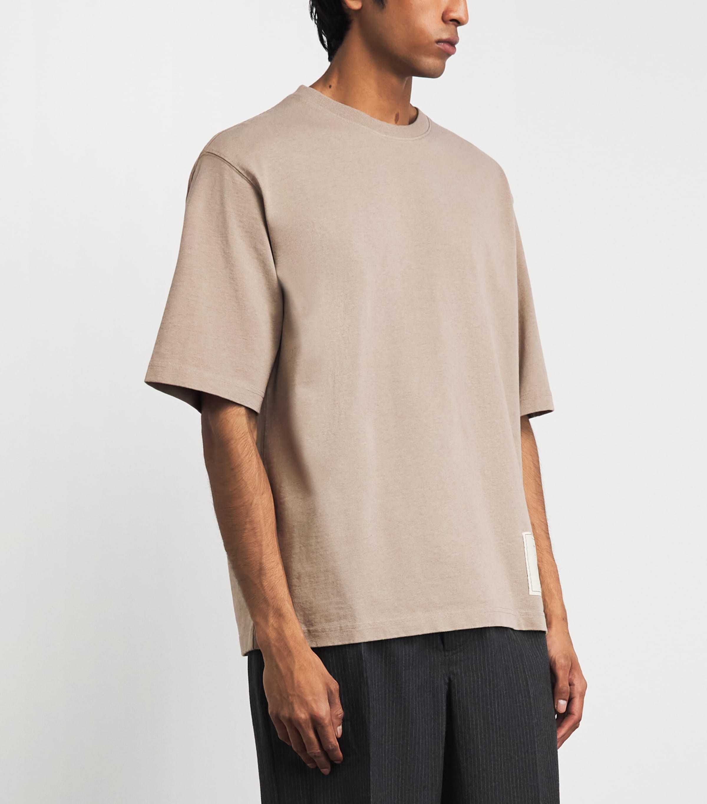 Jacquemus Mens Cotton Torneo T-Shirt Beige Image 4