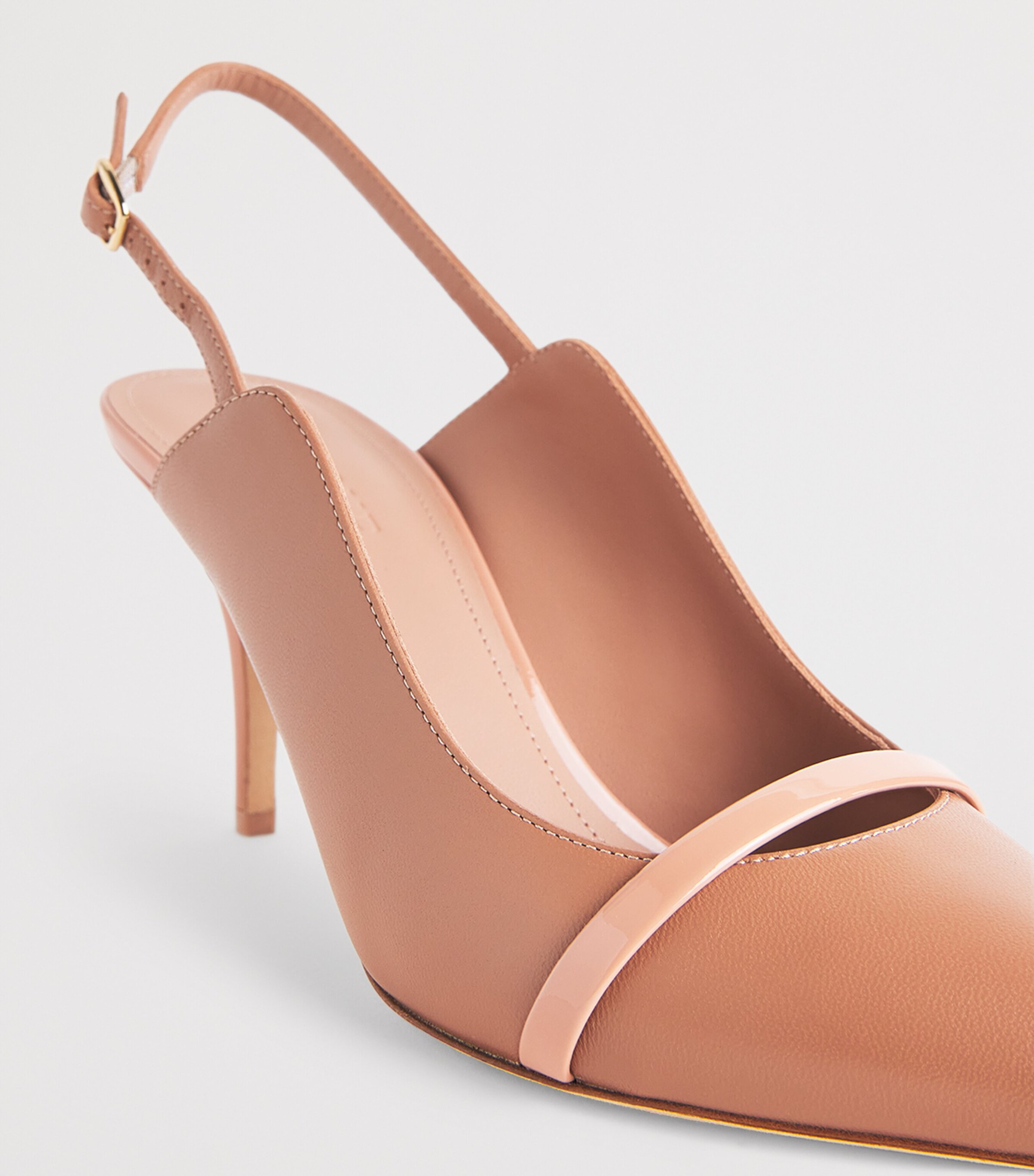 Malone Souliers Leather Marion Slingback Pumps 70 Blush Image 7