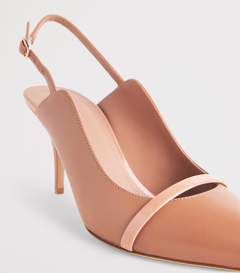 Malone Souliers Leather Marion Slingback Pumps 70 Blush Image 7