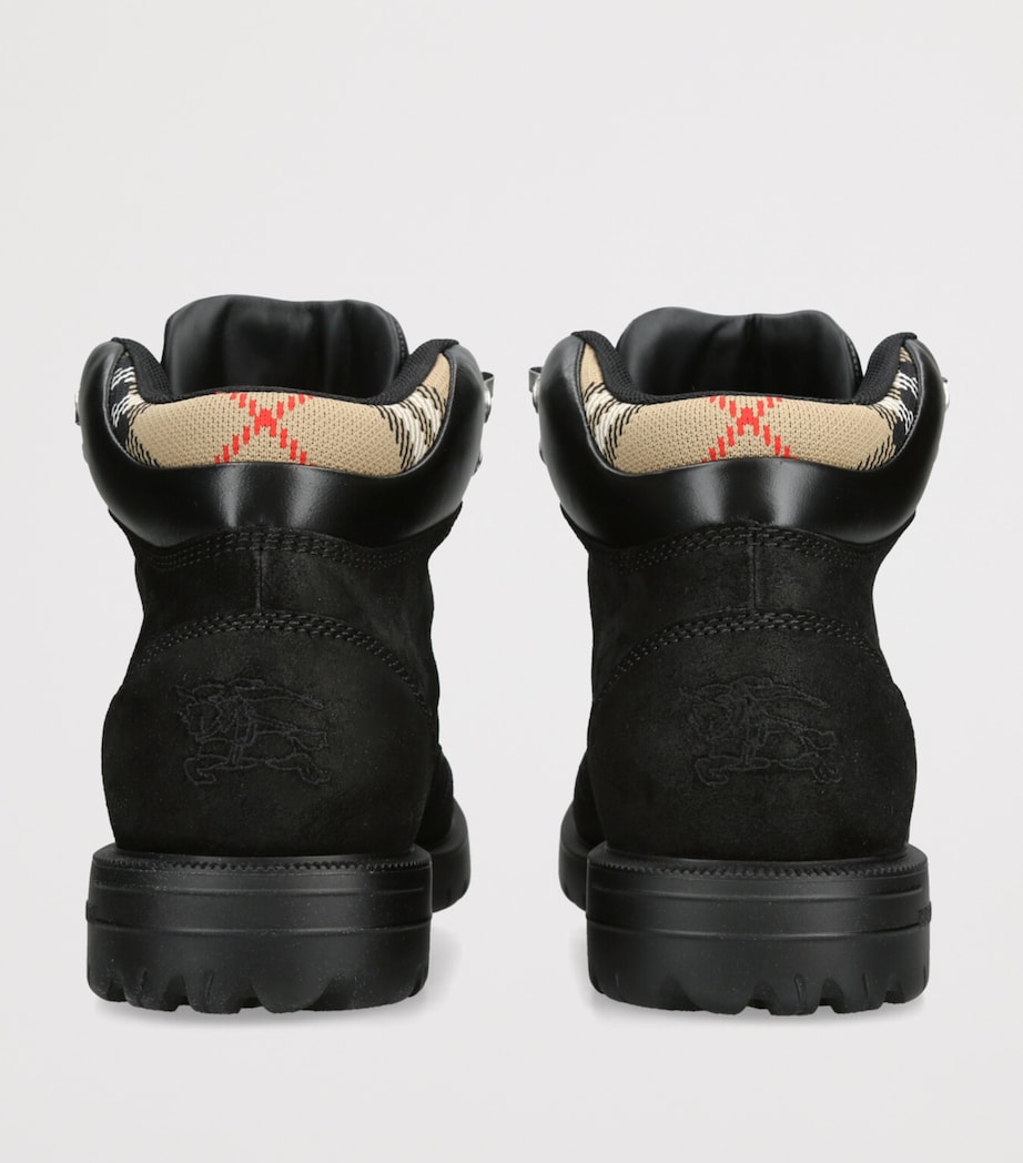 Suede Moor Hiking Boots BLACK Image 2