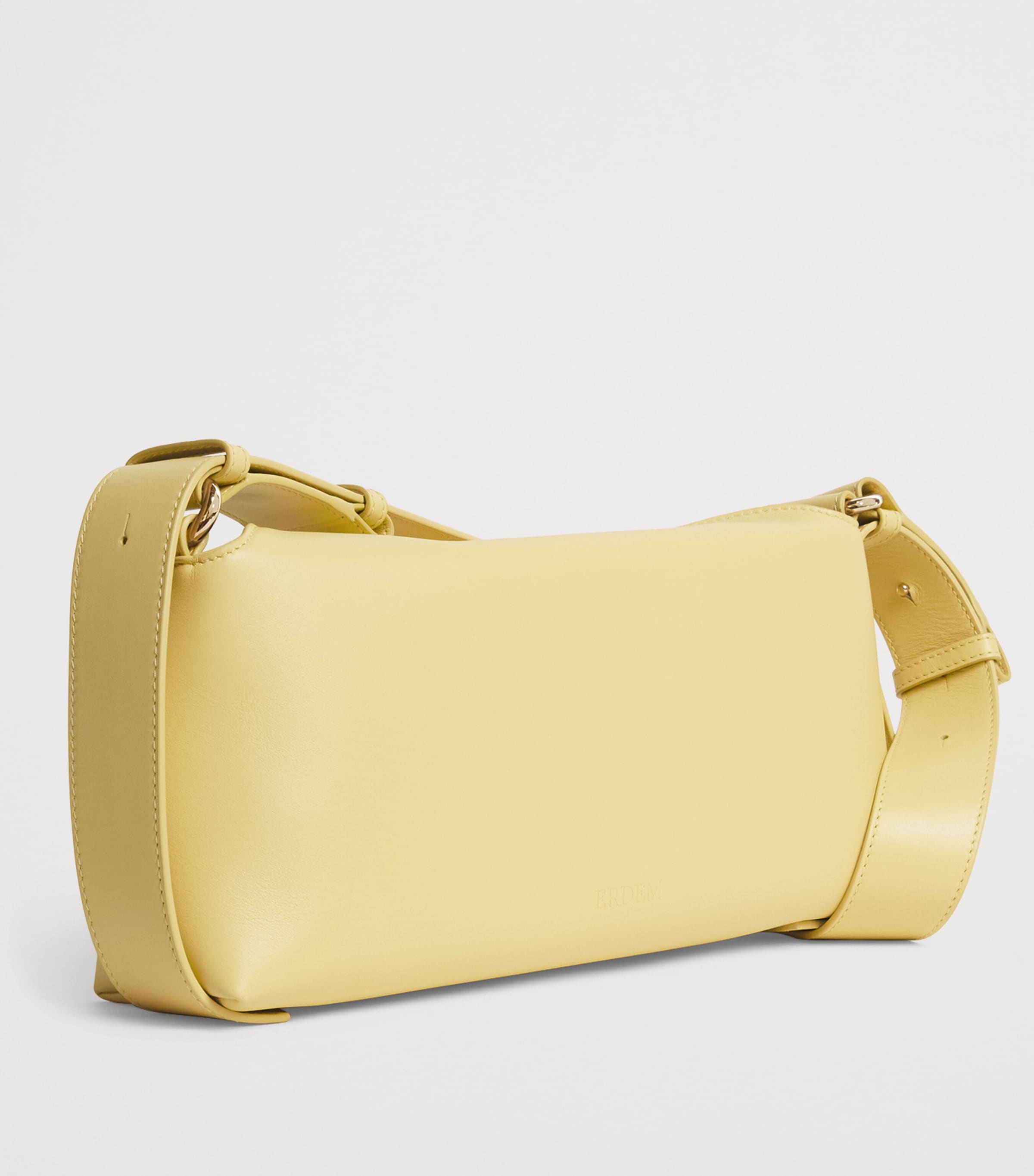 Erdem Leather Bloom Shoulder Bag Citron Image 3