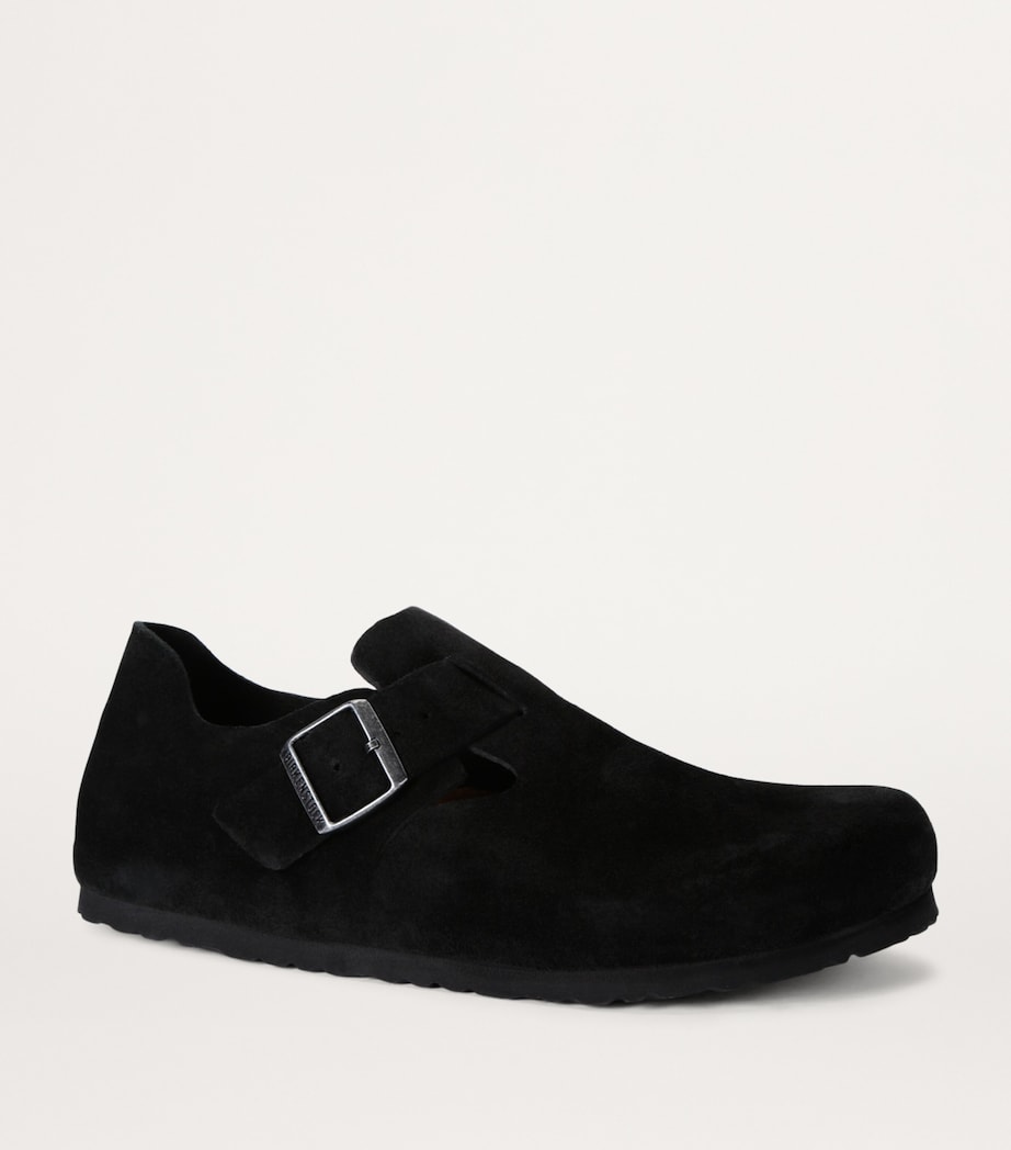 Suede London Clogs BLACK Image 3