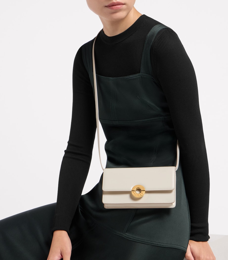 Leather Roma Clutch Bag WHITE Image 5