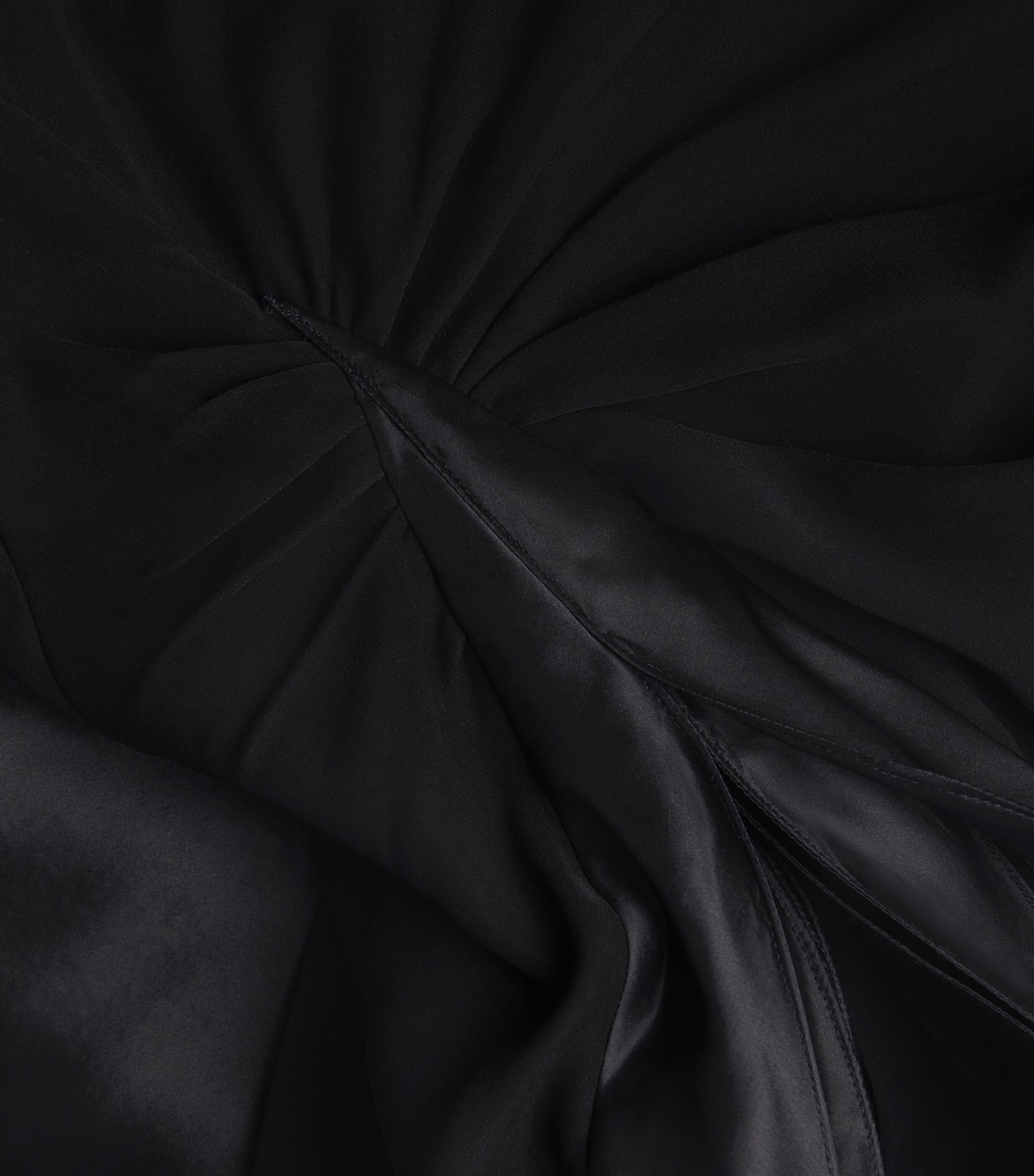 Gathered Lunar Gown BLACK Image 5