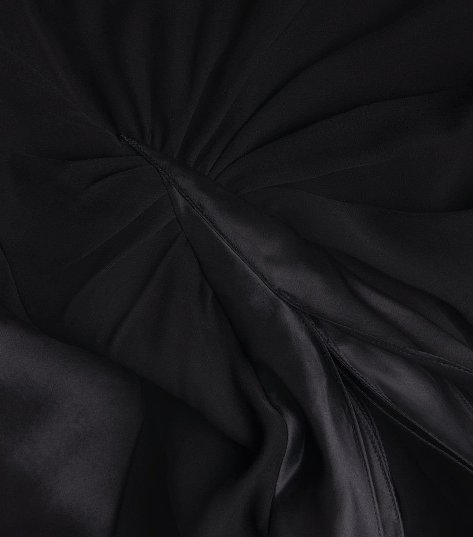 Gathered Lunar Gown BLACK Image 5