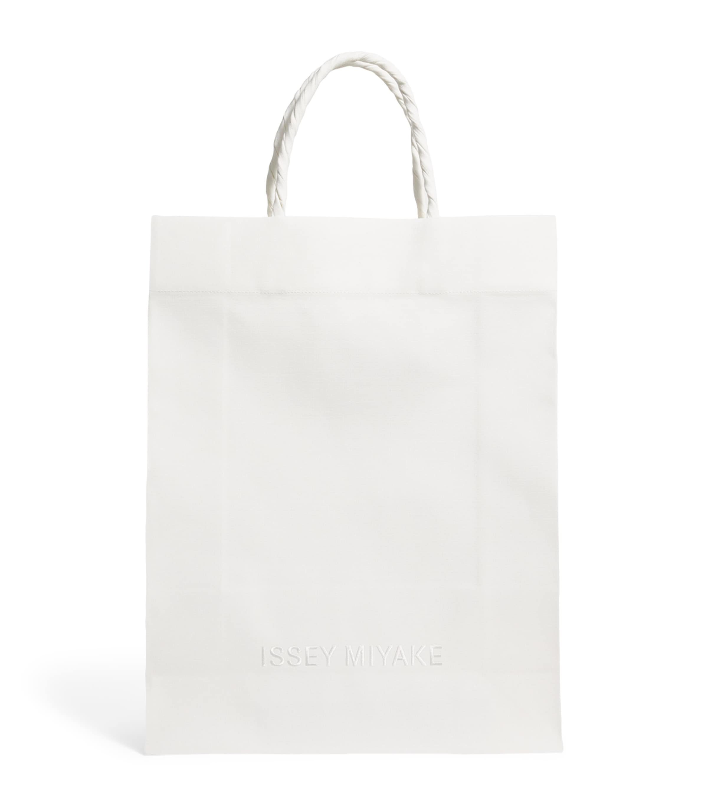 Issey Miyake Paper Bag Tote Bag In Gray