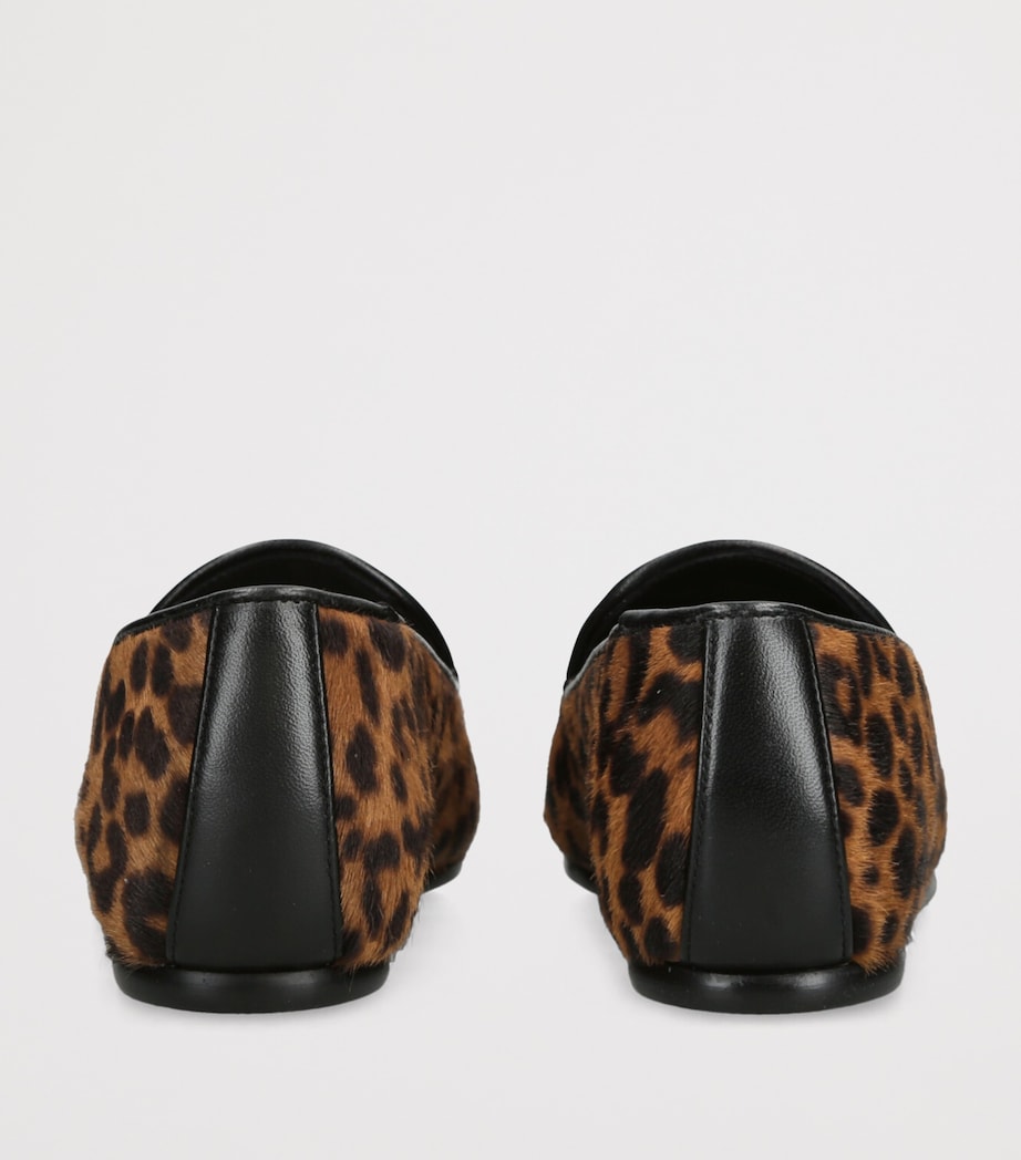 Suede Leopard Brooks Loafers BROWN/OTH Image 2