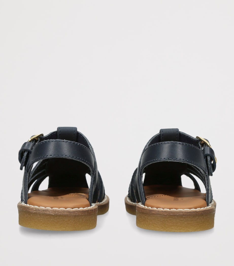 Leather Maxime Sandals NAVY Image 2
