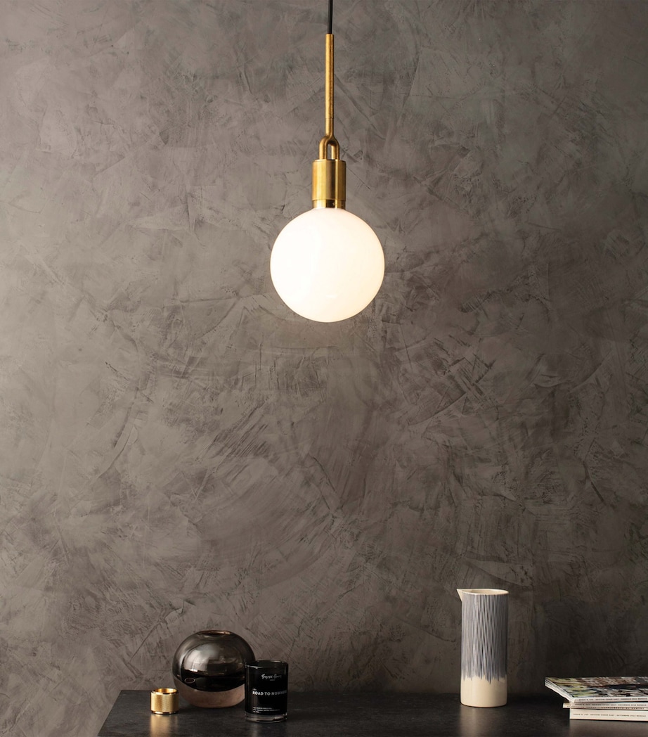 Globe Forked Pendant Light BRASS Image 7