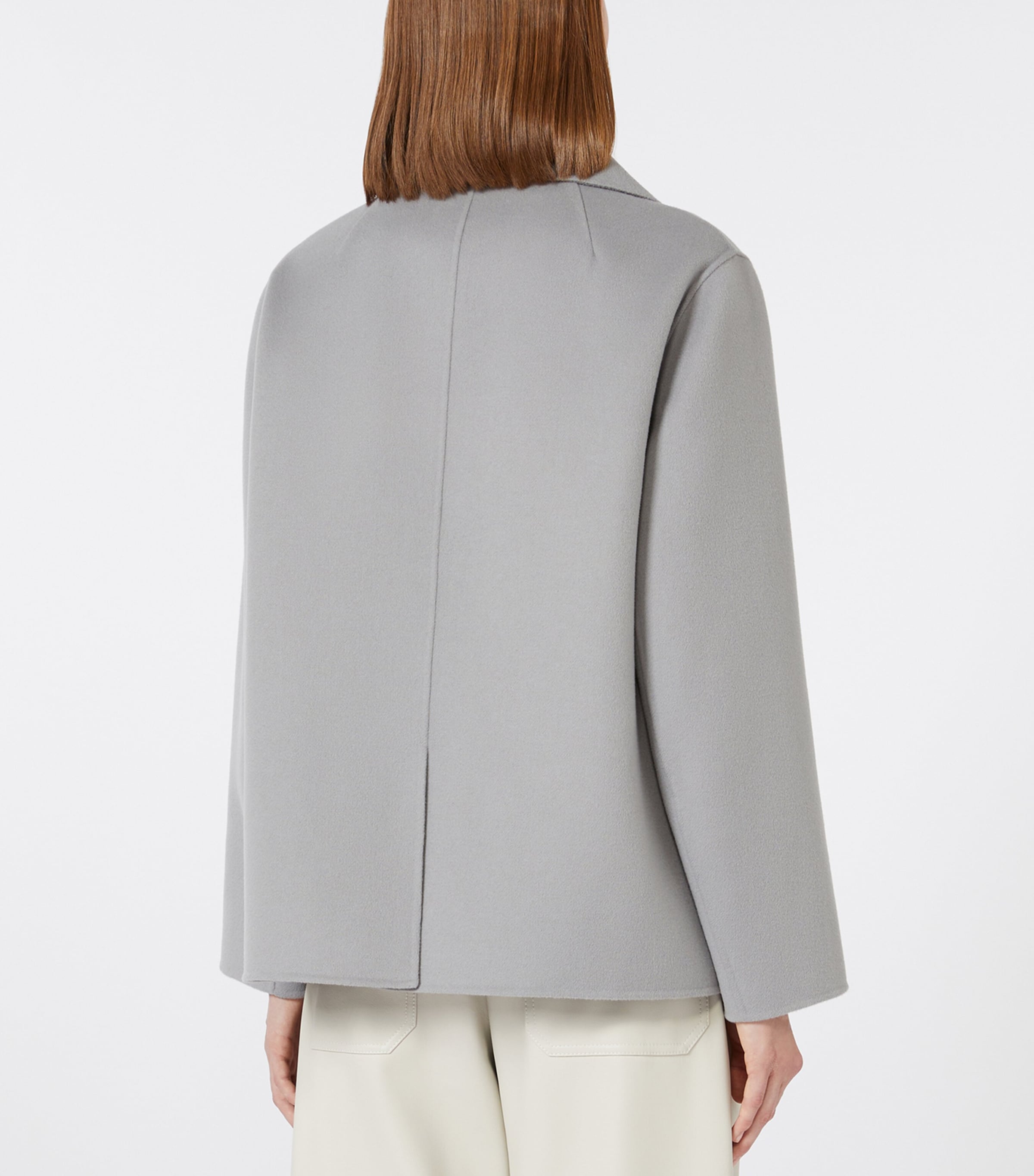 Virgin Wool Double-Breasted Coat AVIO Image 4