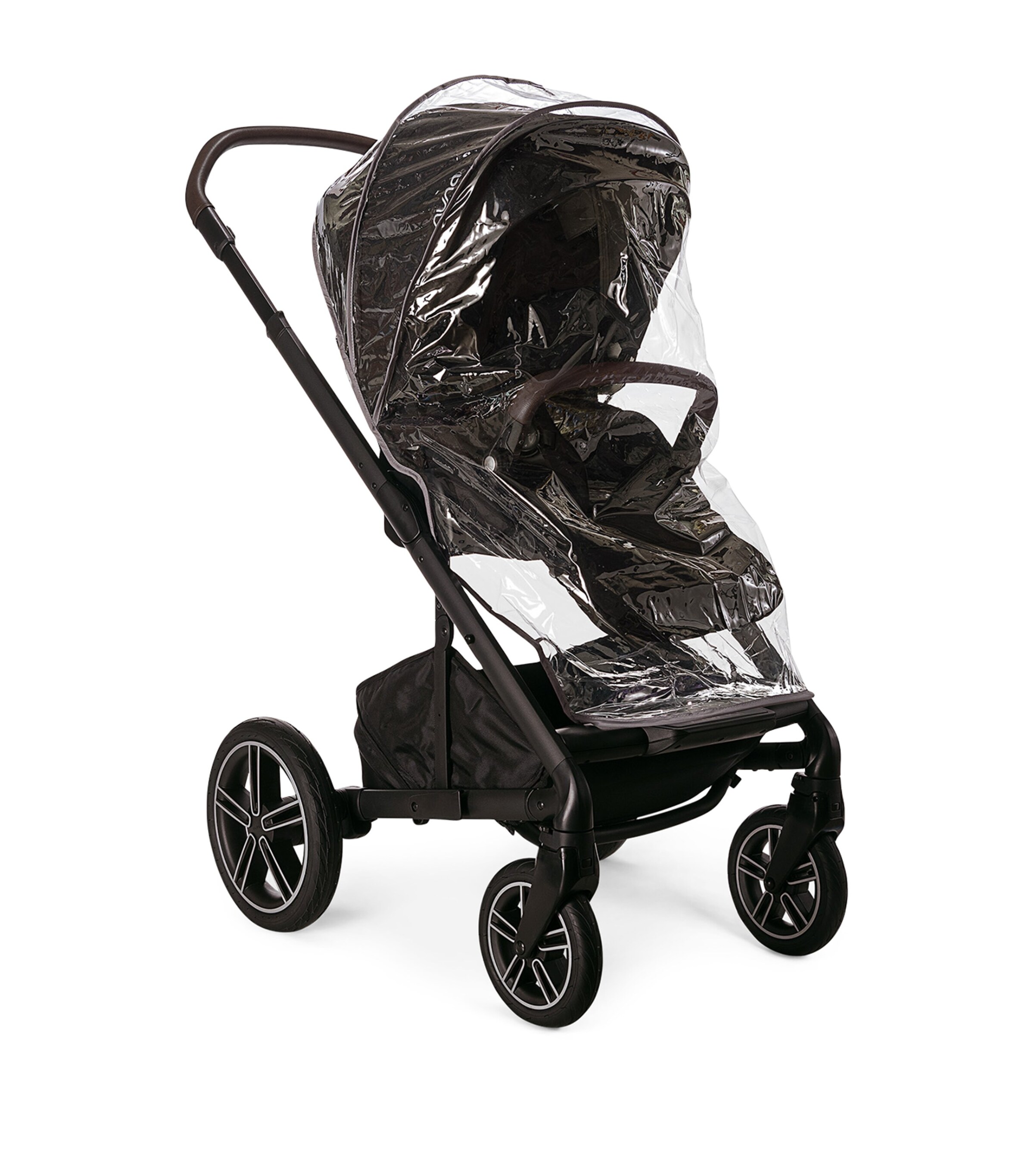 MIXX Next Pushchair and Carry Cot, ARRA Flex Car Seat and BASE Curv Adaptor Bundle CAVIAR Image 6