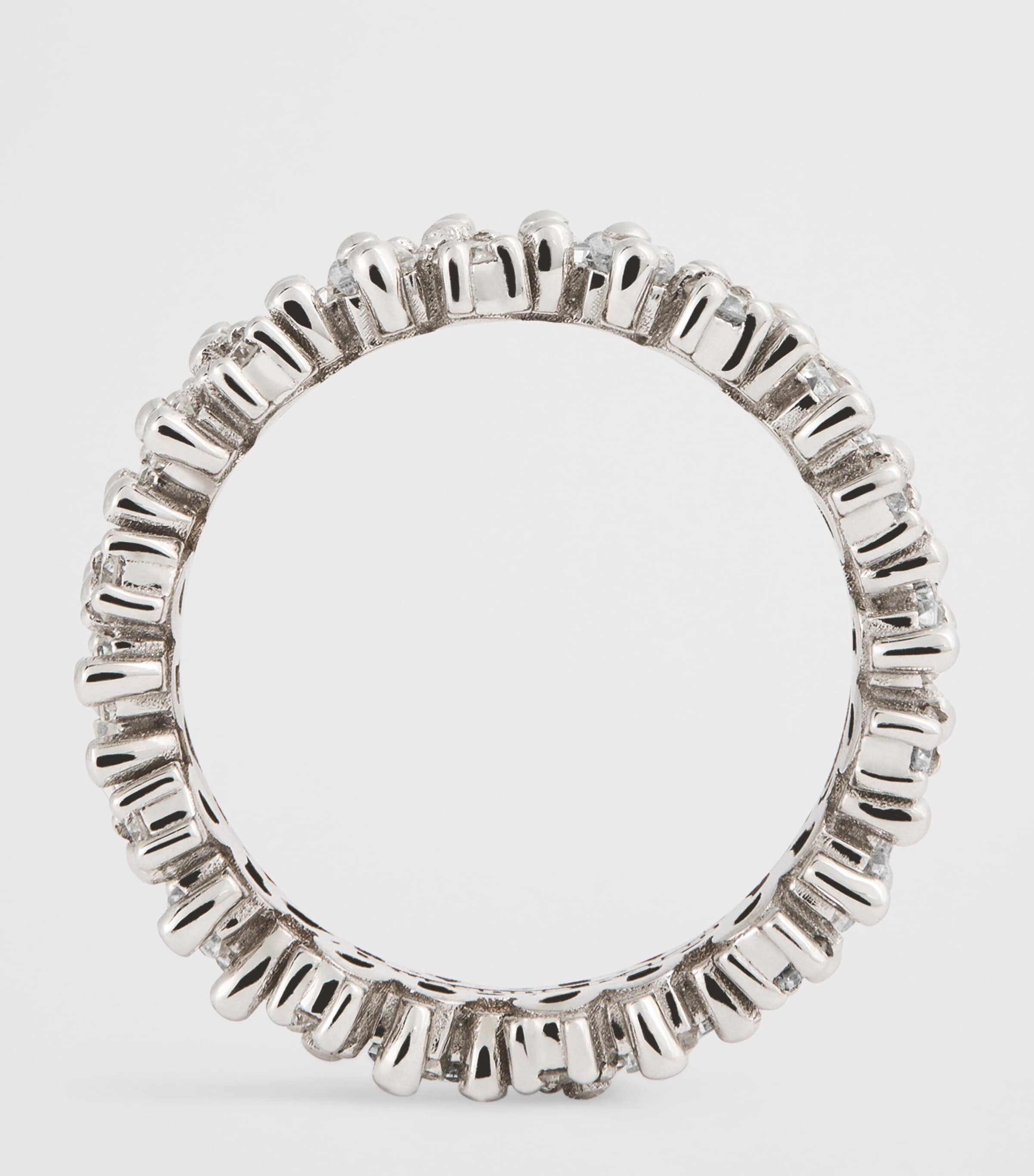 Suzanne Kalan White Gold and Diamond Audrey Shimmer Eternity Ring Wg/wd Image 3