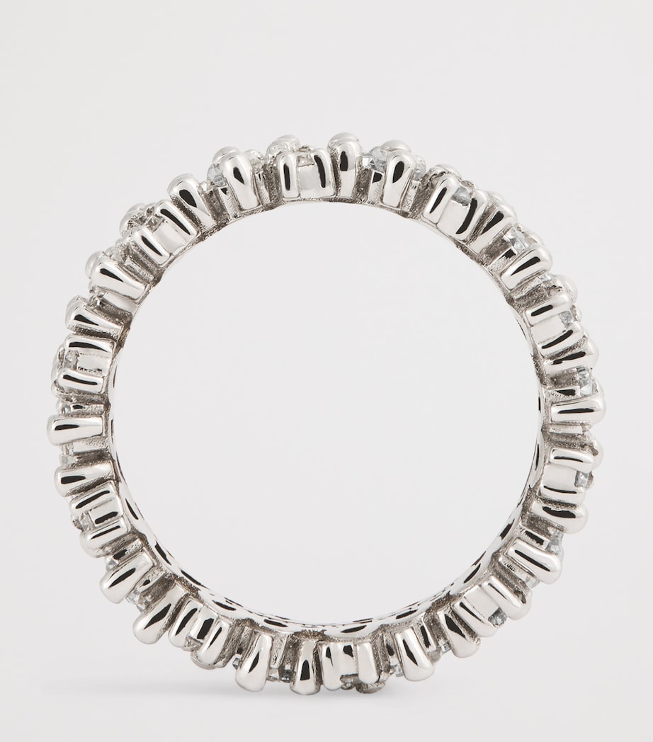 Suzanne Kalan White Gold and Diamond Audrey Shimmer Eternity Ring Wg/wd Image 3