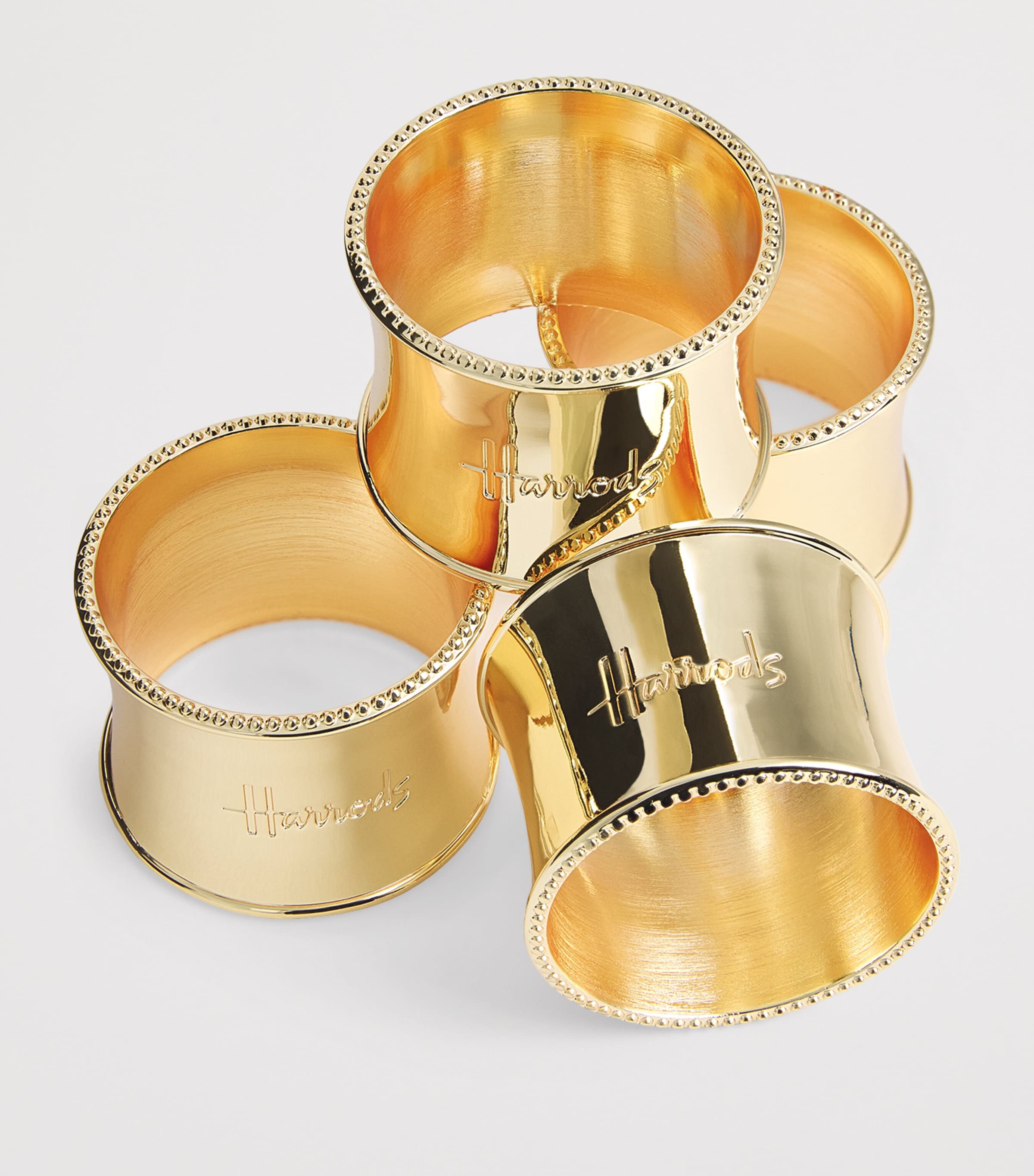Stainless Steel Napkin Rings (Set of 4) GOLD Image 2