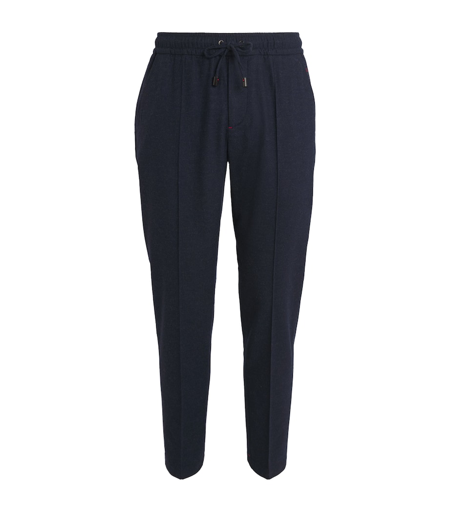 Wool-Cashmere-Blend Drawstring Trousers 800 Image 1