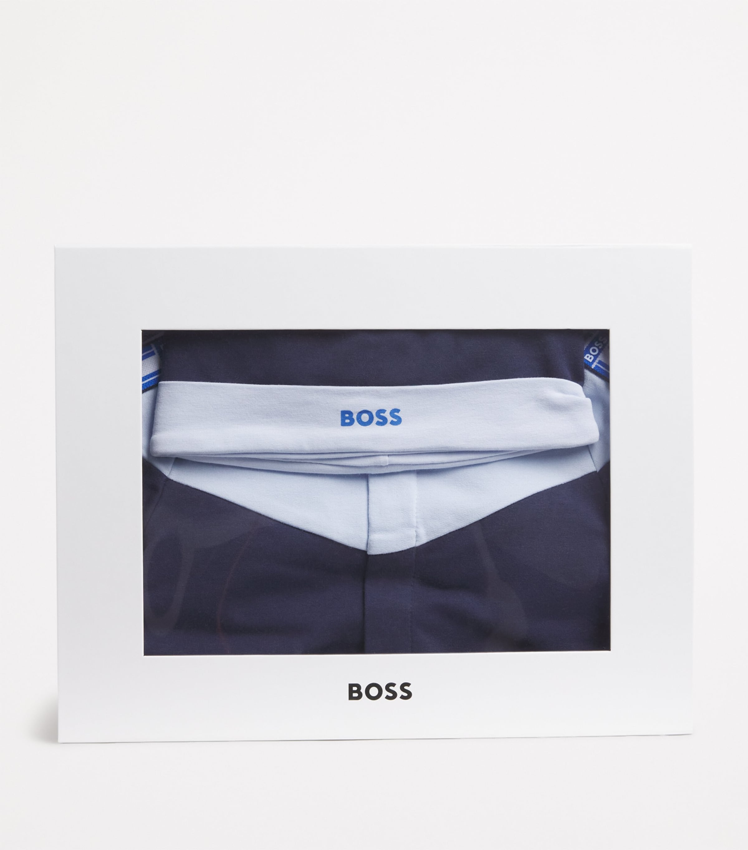 BOSS Kidswear Cotton All-In-One and Hat Set (1-18 Months) Navy Image 2