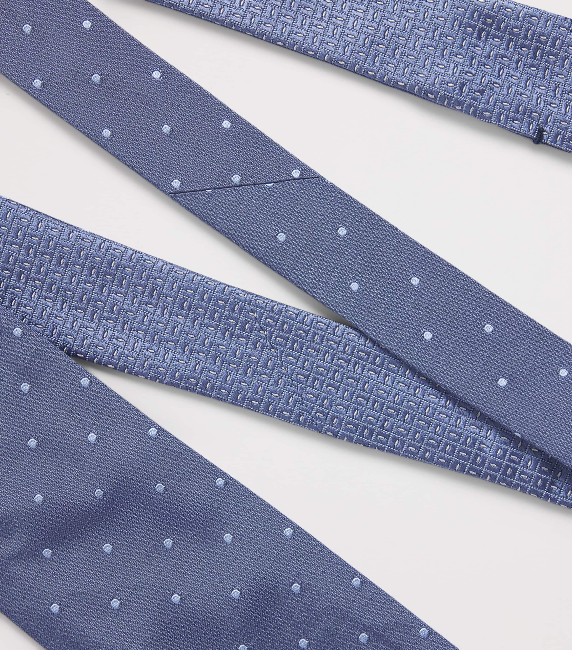 Corneliani Silk Double-Face Tie China Blue Image 5